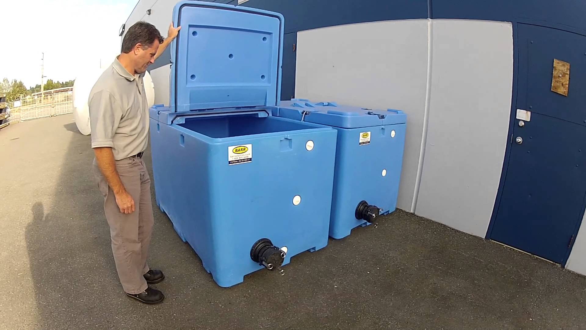 Customized Fish & Seafood Live Transport Containers - YouTube