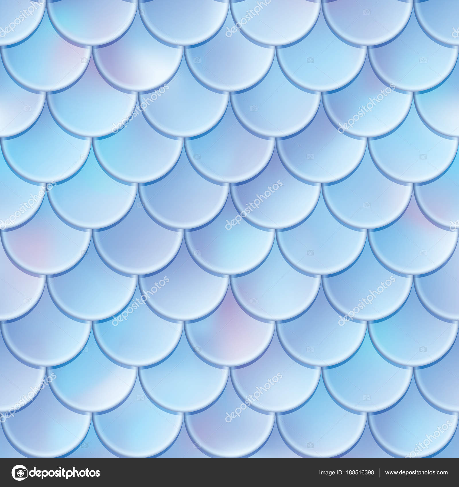 Fish scales seamless pattern. Mermaid tail texture. Vector ...