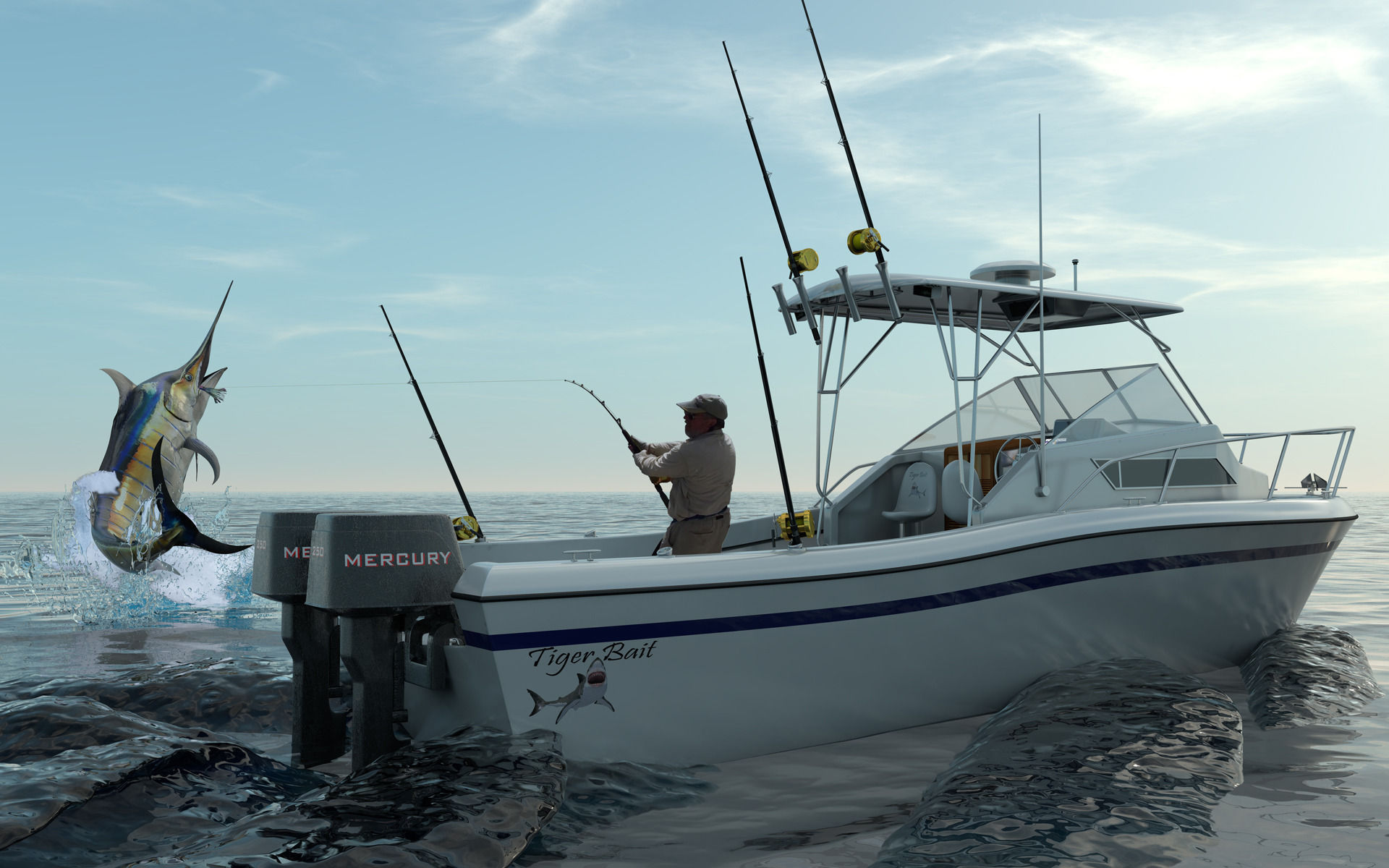 Grady White Sport Fishing Boat 3D model | CGTrader
