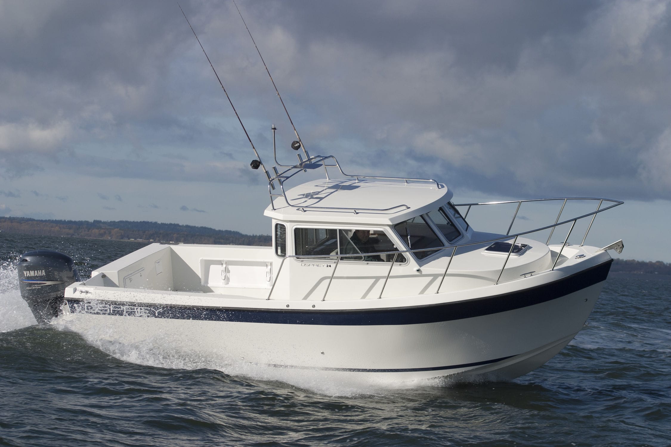 Outboard day fishing boat - 24 FISHERMAN - Osprey Pilothouse Boats
