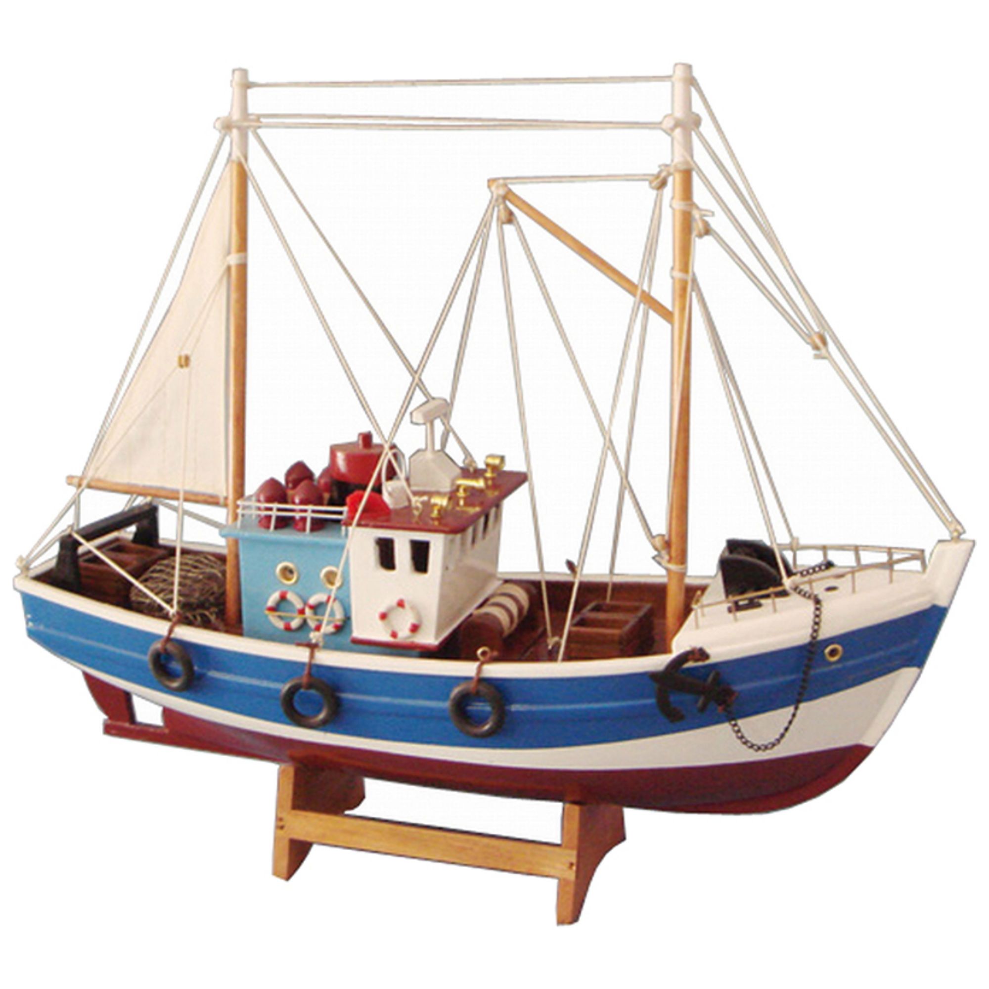 Model Fishing Boat IX - by Batela – Batela Giftware