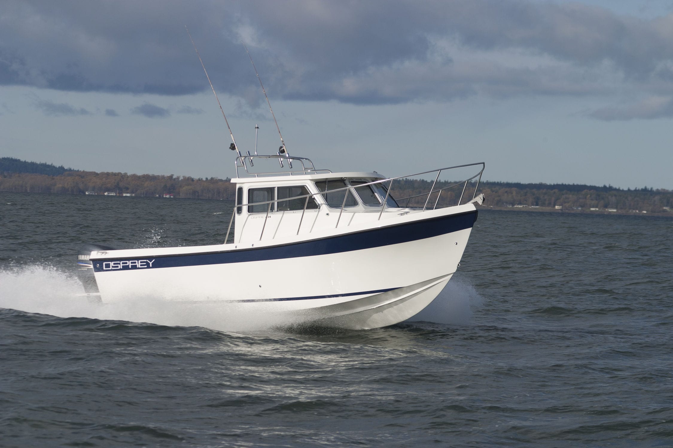 Outboard day fishing boat - 24 FISHERMAN - Osprey Pilothouse Boats