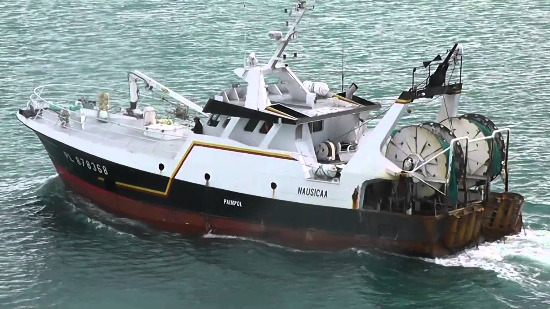 Fishing Vessel 'Nausicaa' PL 878368 Videoed From MV Armorique ...