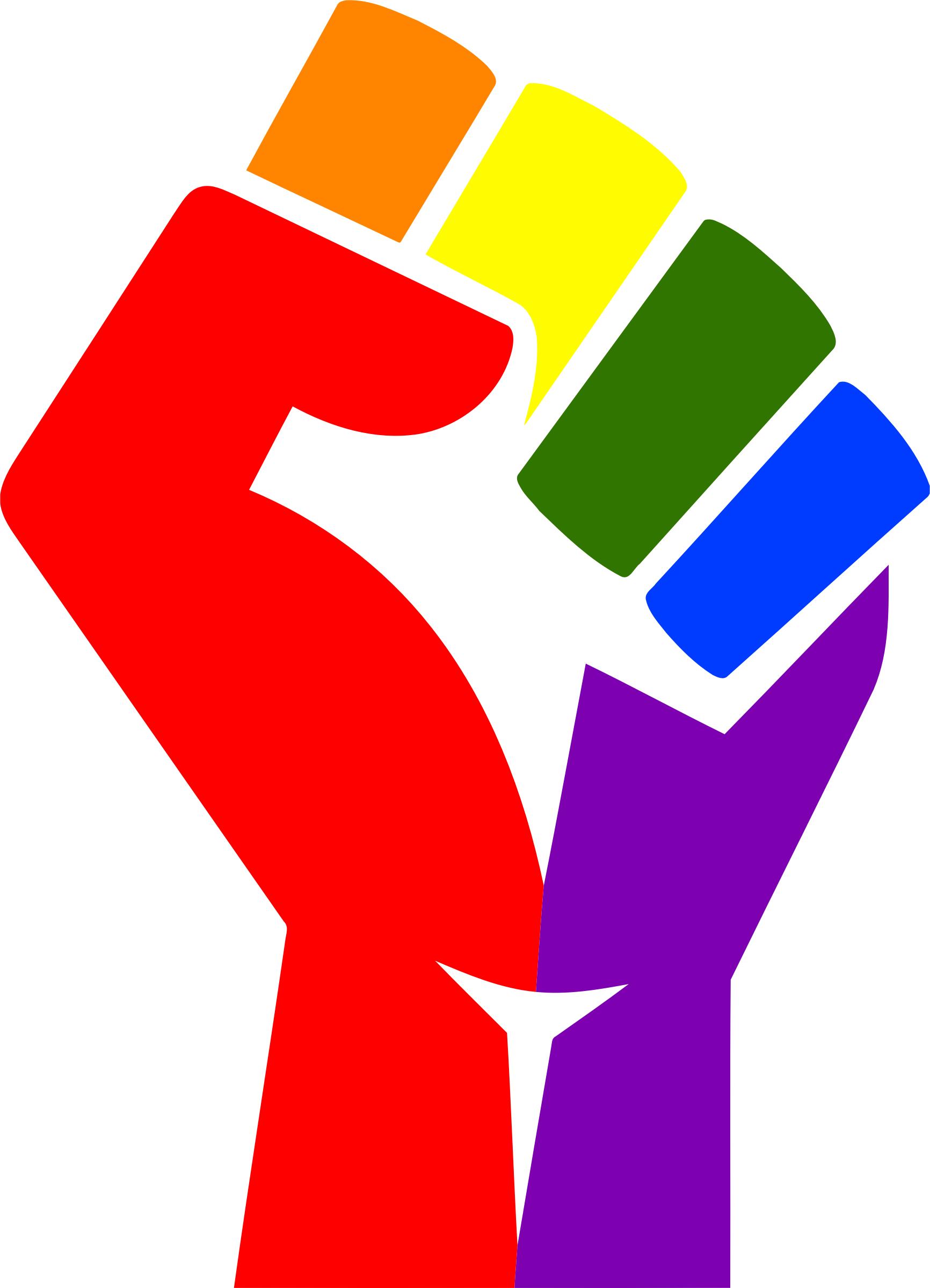 Rainbow fist remixed Icons PNG - Free PNG and Icons Downloads