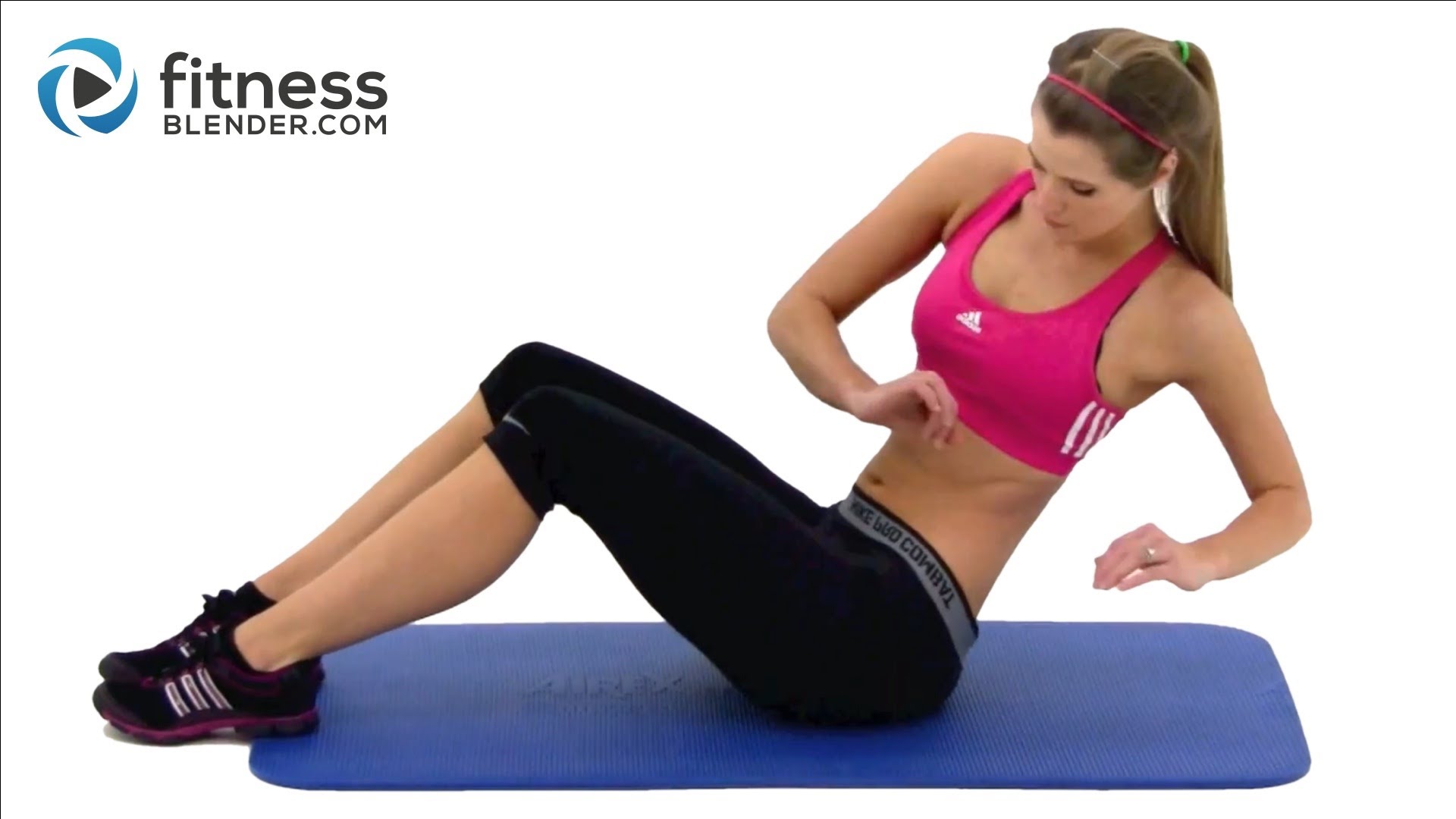 10 Min Abs Workout -- At Home Abdominal and Oblique Exercises - YouTube