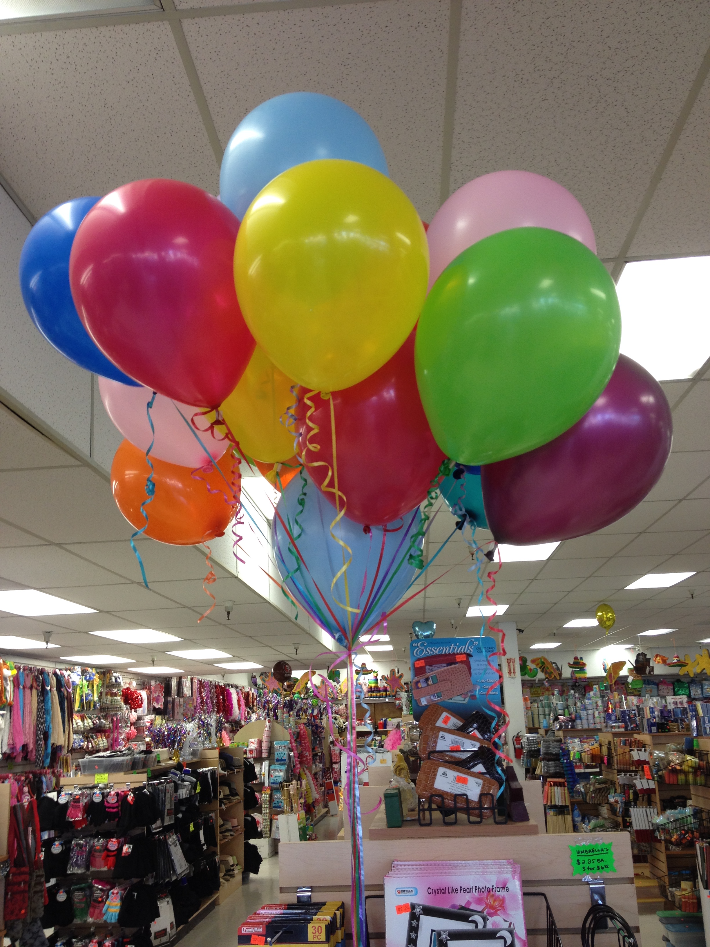 Assorted Color Balloons - Please call for prices - Hub's Five & Ten