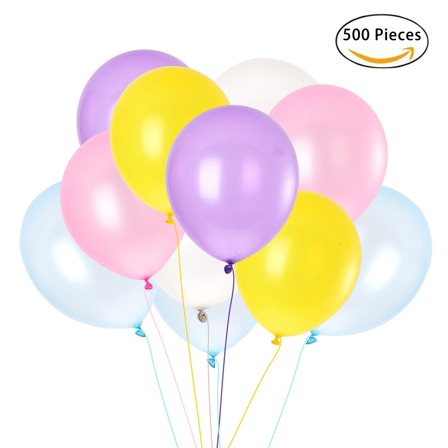 Amazon.com: 500 PCS Pearlized Balloon, Helium Latex Balloons for ...