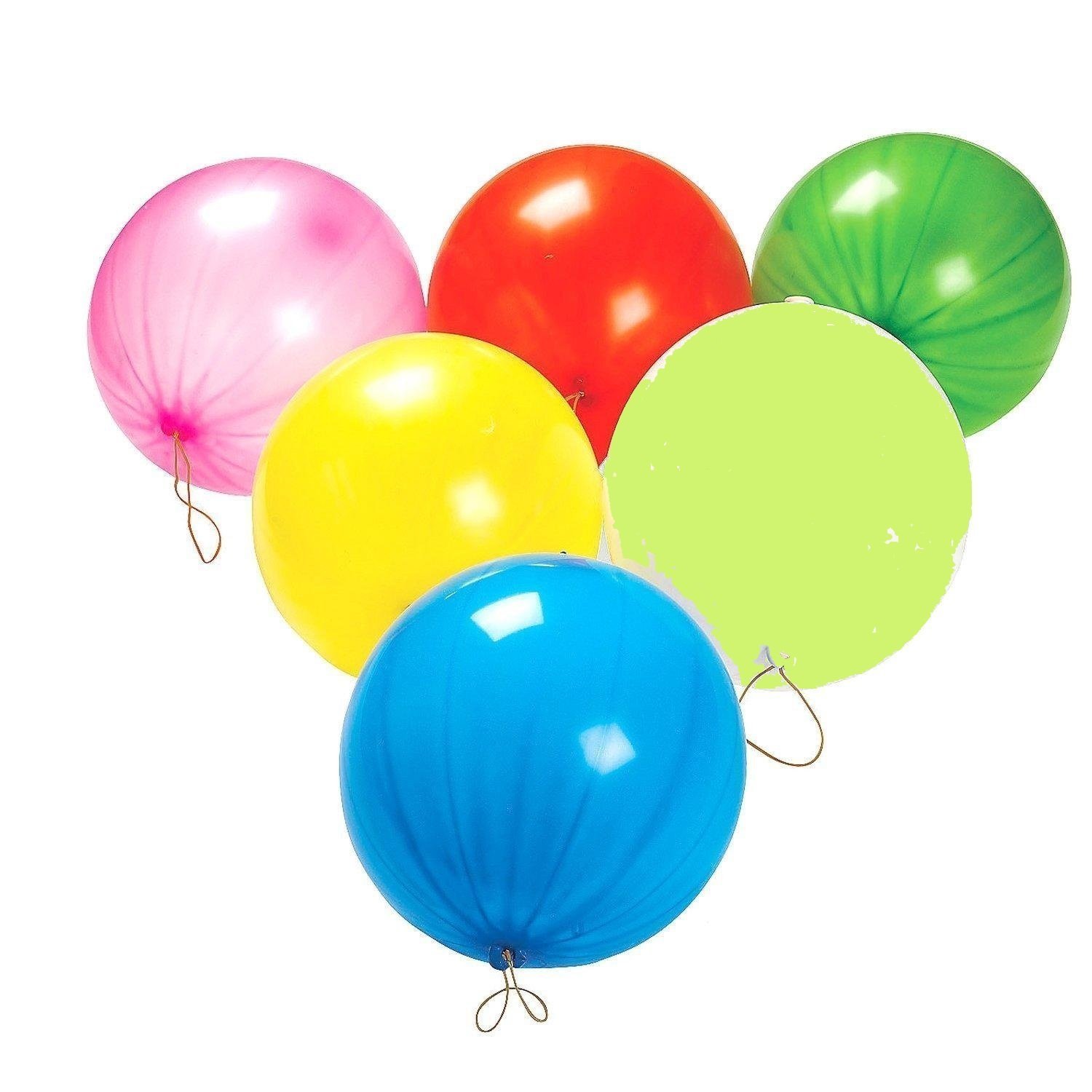 Amazon.com: Punch Balloons, Balls - 15 per unit - Assorted Colors ...