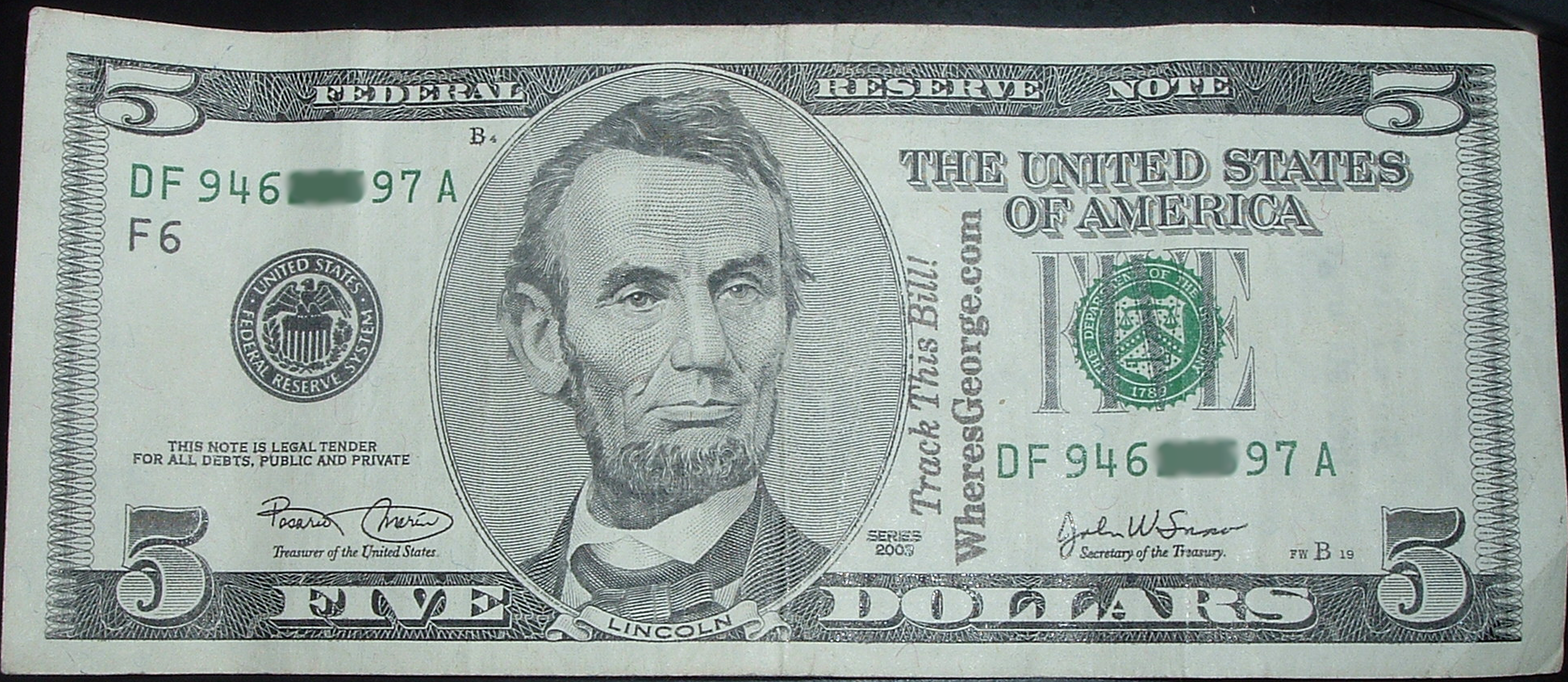 File:Wheres George 5 Dollar Bill.png - Wikimedia Commons