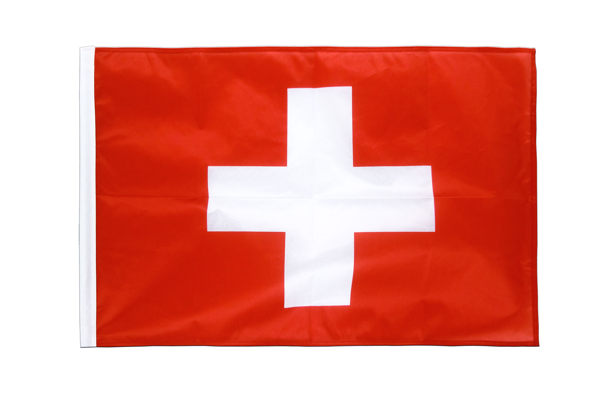 Schweiz - Hohlsaum Flagge PRO 60 x 90 cm - FlaggenPlatz.de