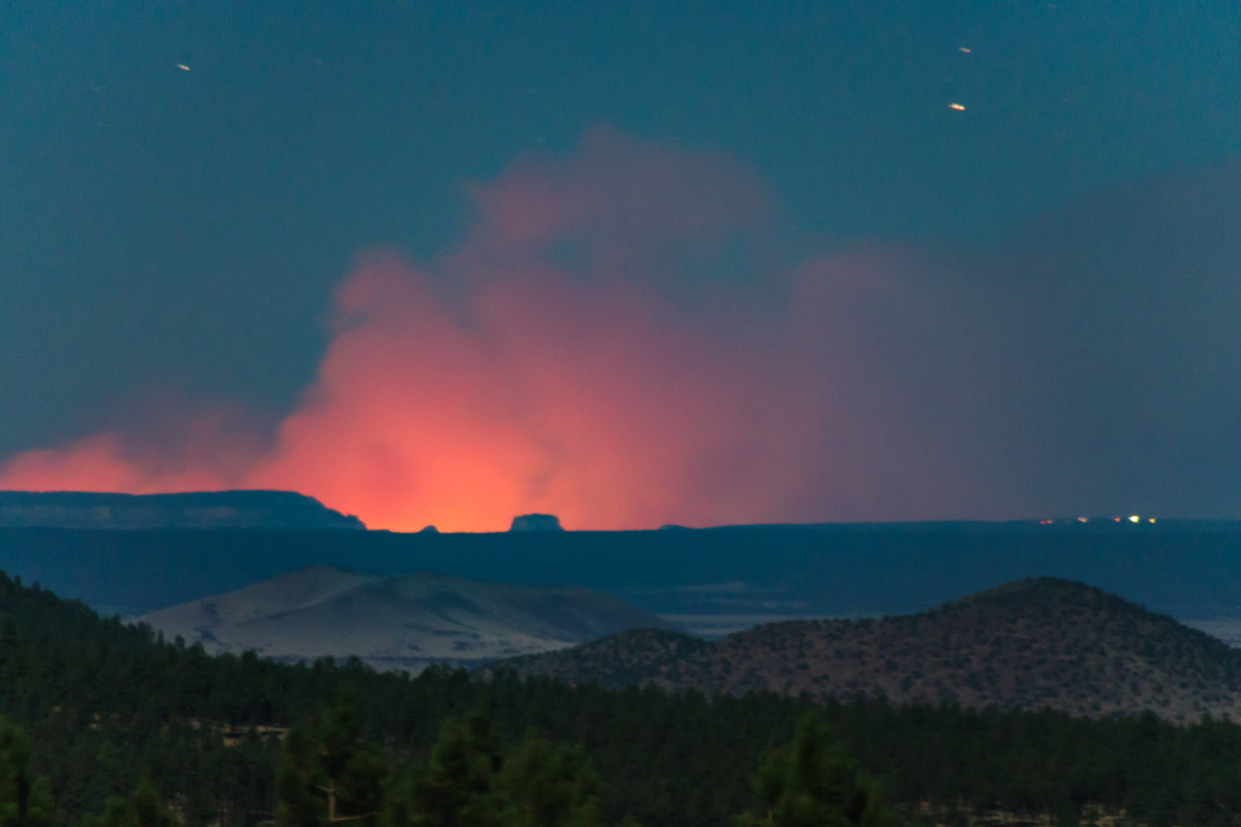 Flagstaff view of fuller fire (gcnp) photo