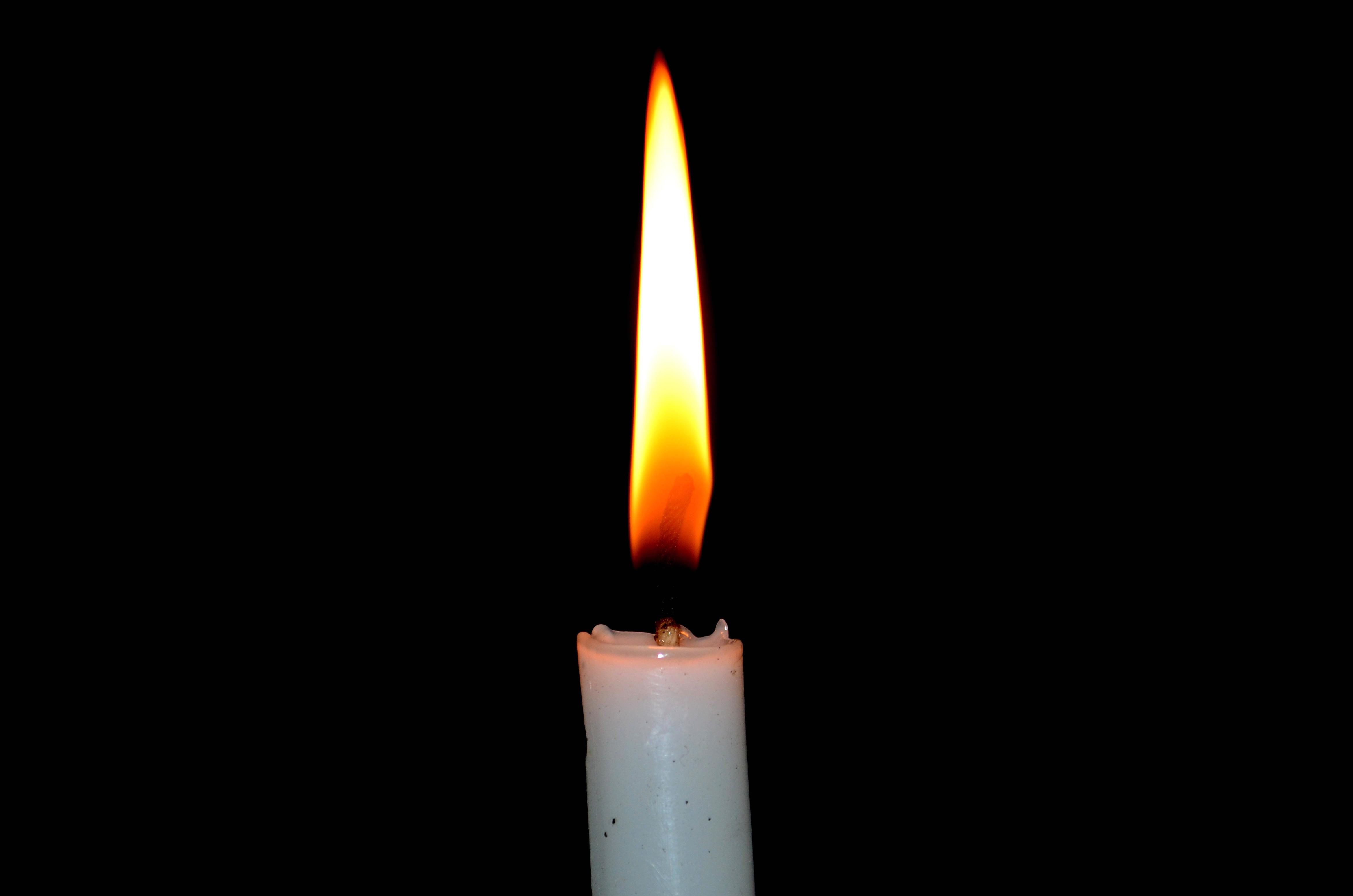 Free picture: black, candle, fire, hot, dark
