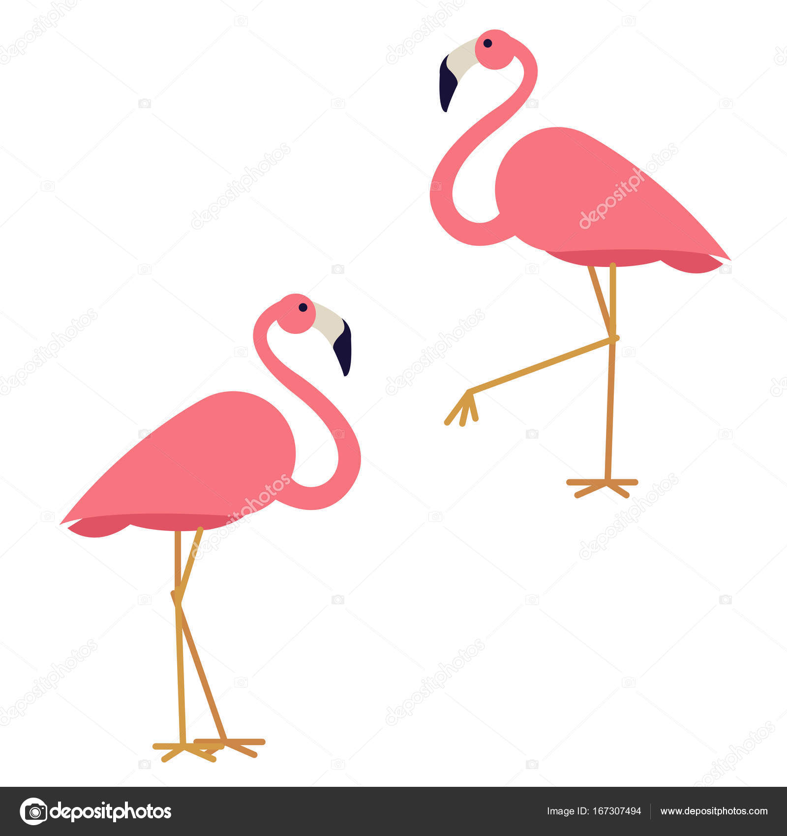 couple of pink flamingo — Stock Photo © OleksandrMalysh #167307494