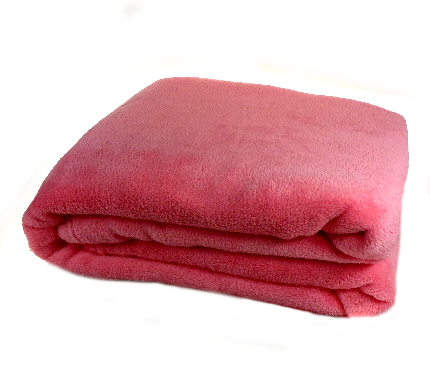 Blush Pink Soft Coral Fleece Blanket Luxury Fleecy Cosy Warm Bed ...