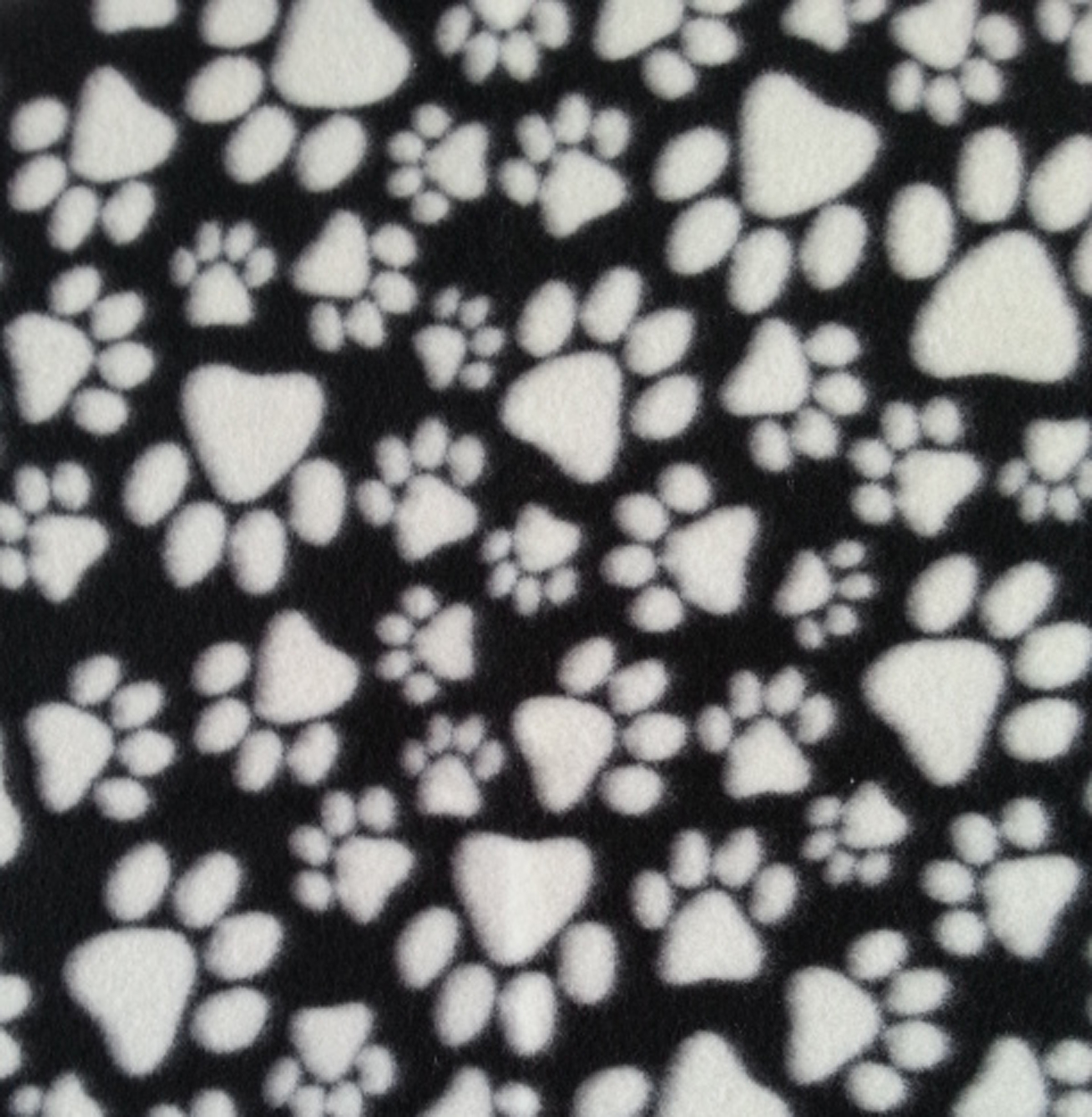 Paw Print Blizzard Fleece Fabric 59