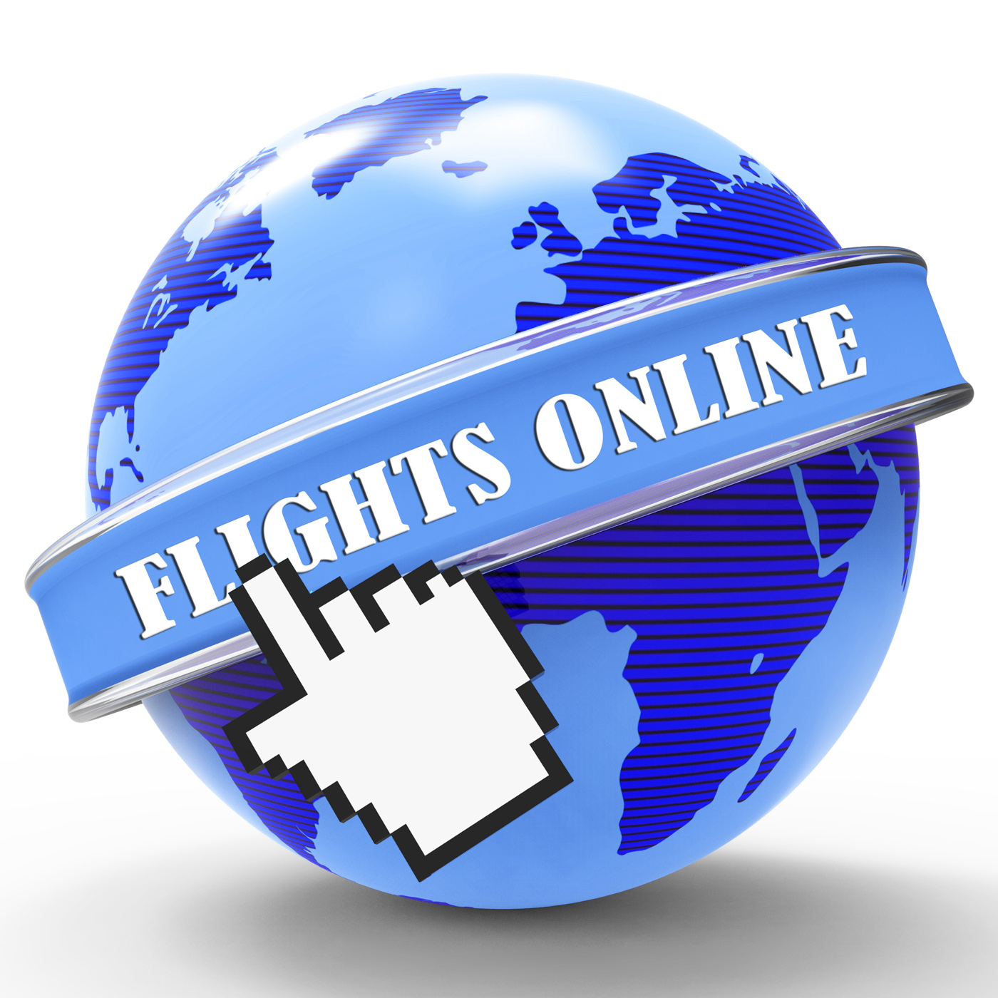 Flights online shows airplane net and fly photo