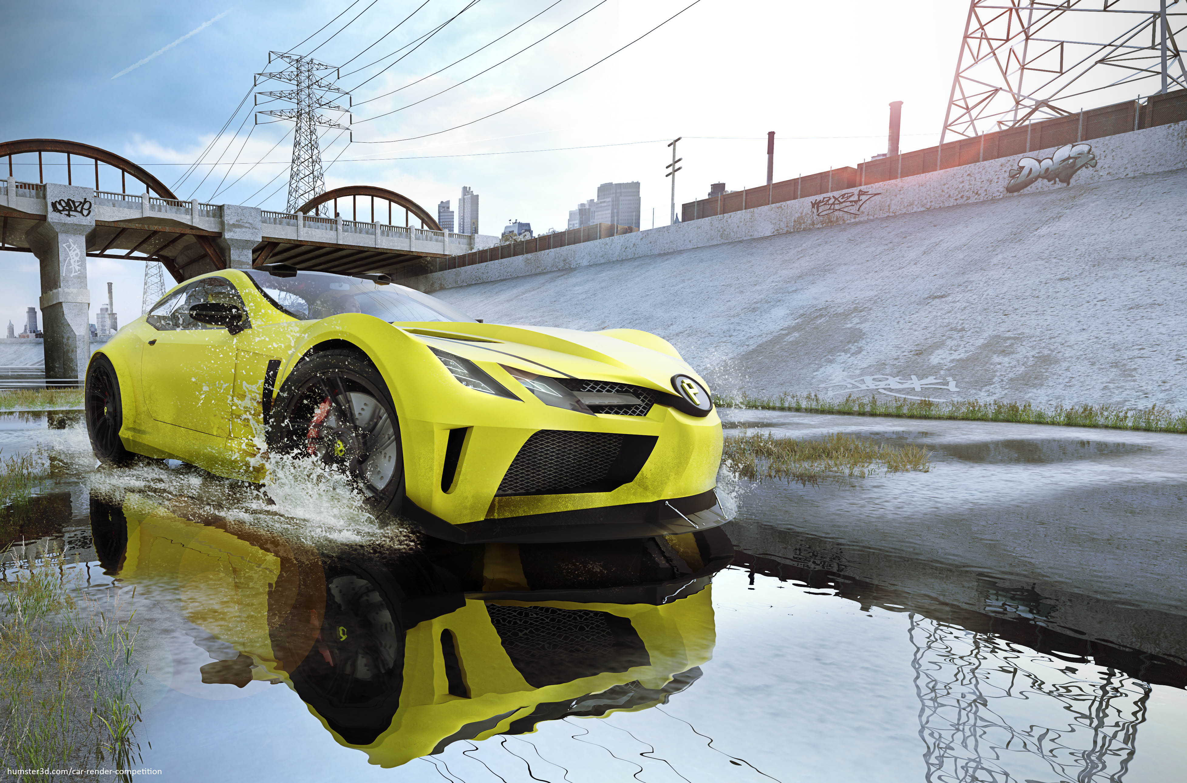LA Floodway - Nadeem Khalid Naseem - Car Render Challenge 2015 - Hum3D