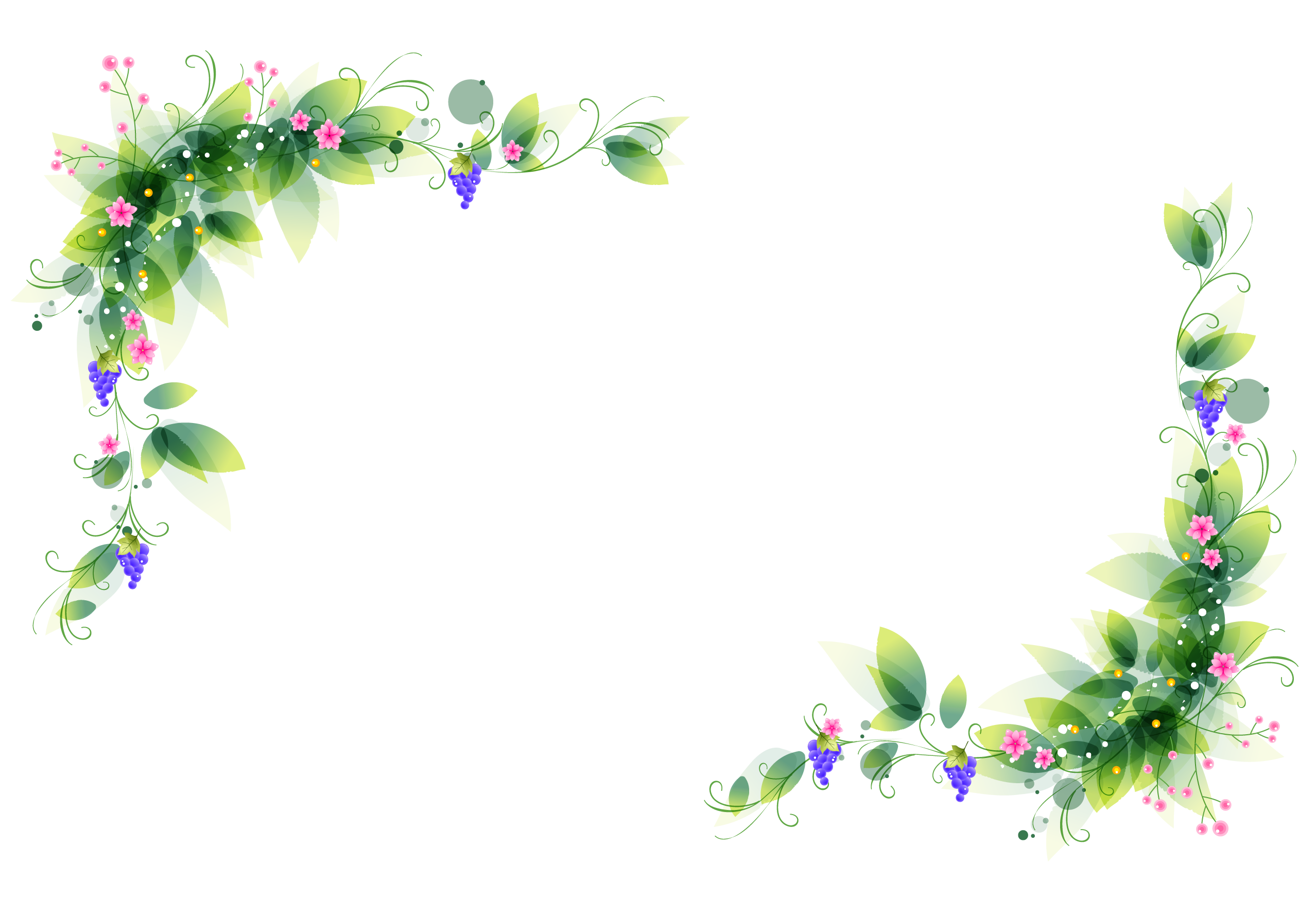 Corner Floral Decoration PNG Clipart Image | Gallery Yopriceville ...