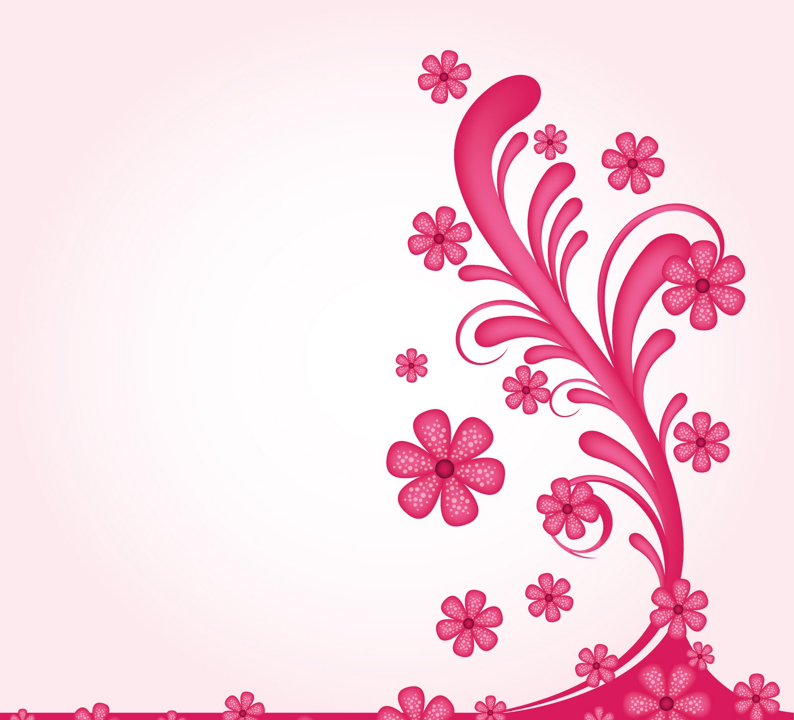 Free Floral Pink Decoration Backgrounds For PowerPoint - Flower PPT ...