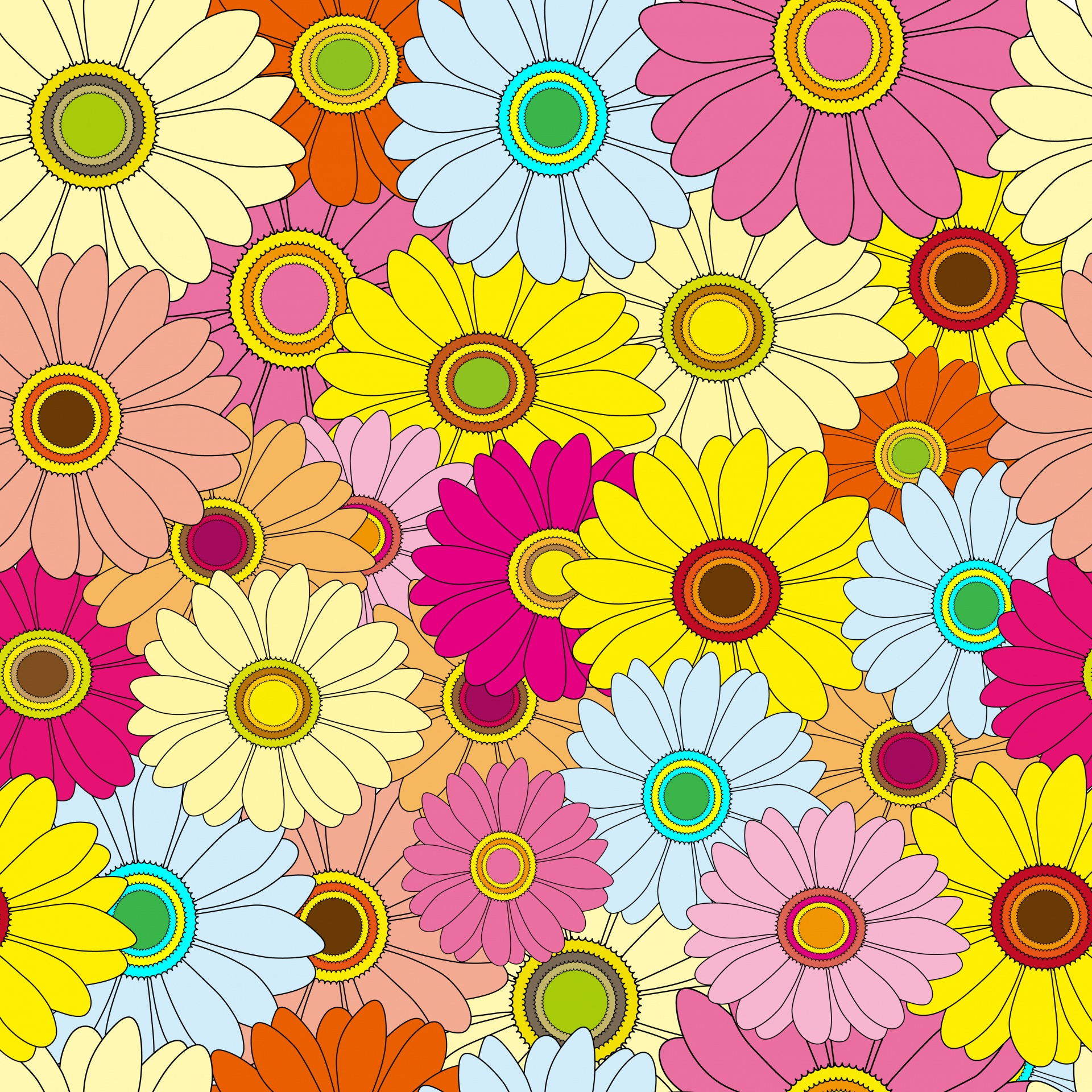 Floral Wallpaper Background Free Stock Photo - Public Domain Pictures