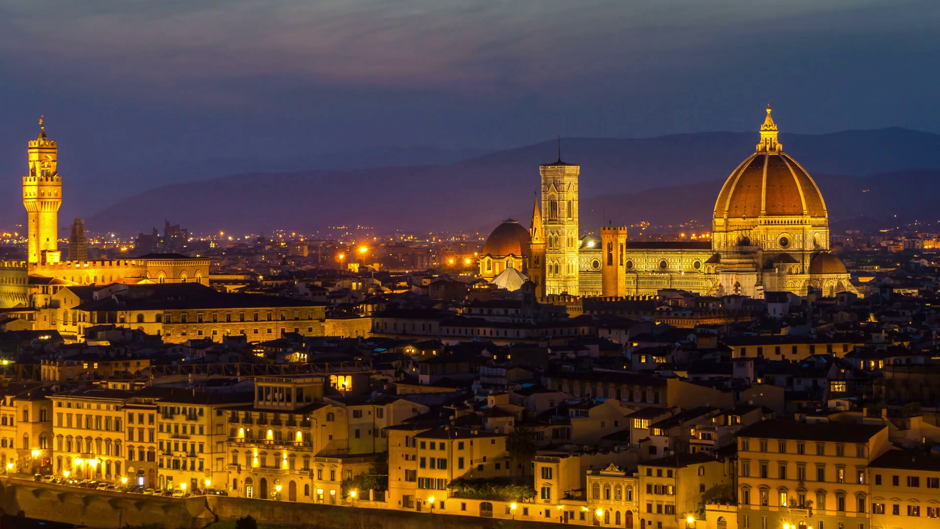 Sunrise Time Lapse of Florence Skyline , Italy. Florence is the ...