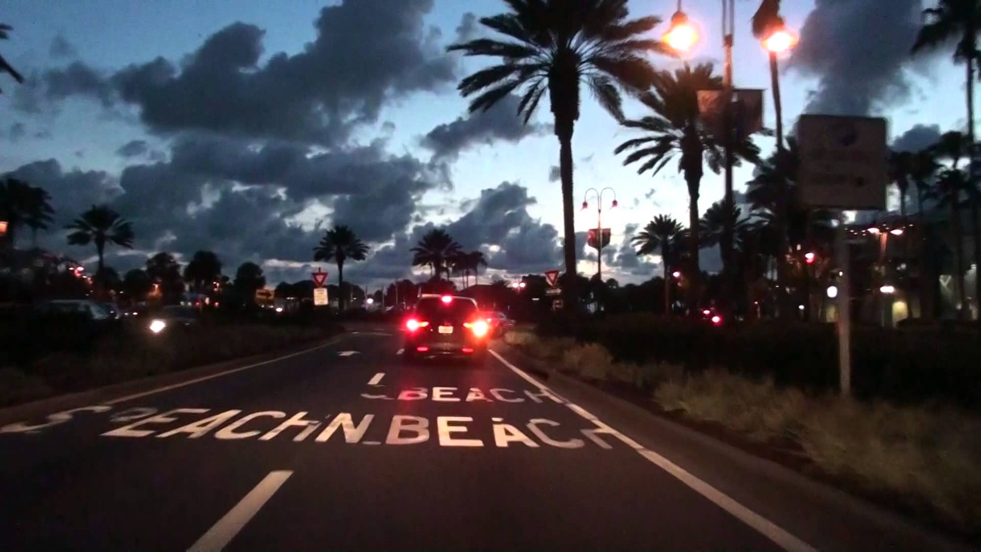 CLEARWATER BEACH, FLORIDA BY NIGHT - YouTube