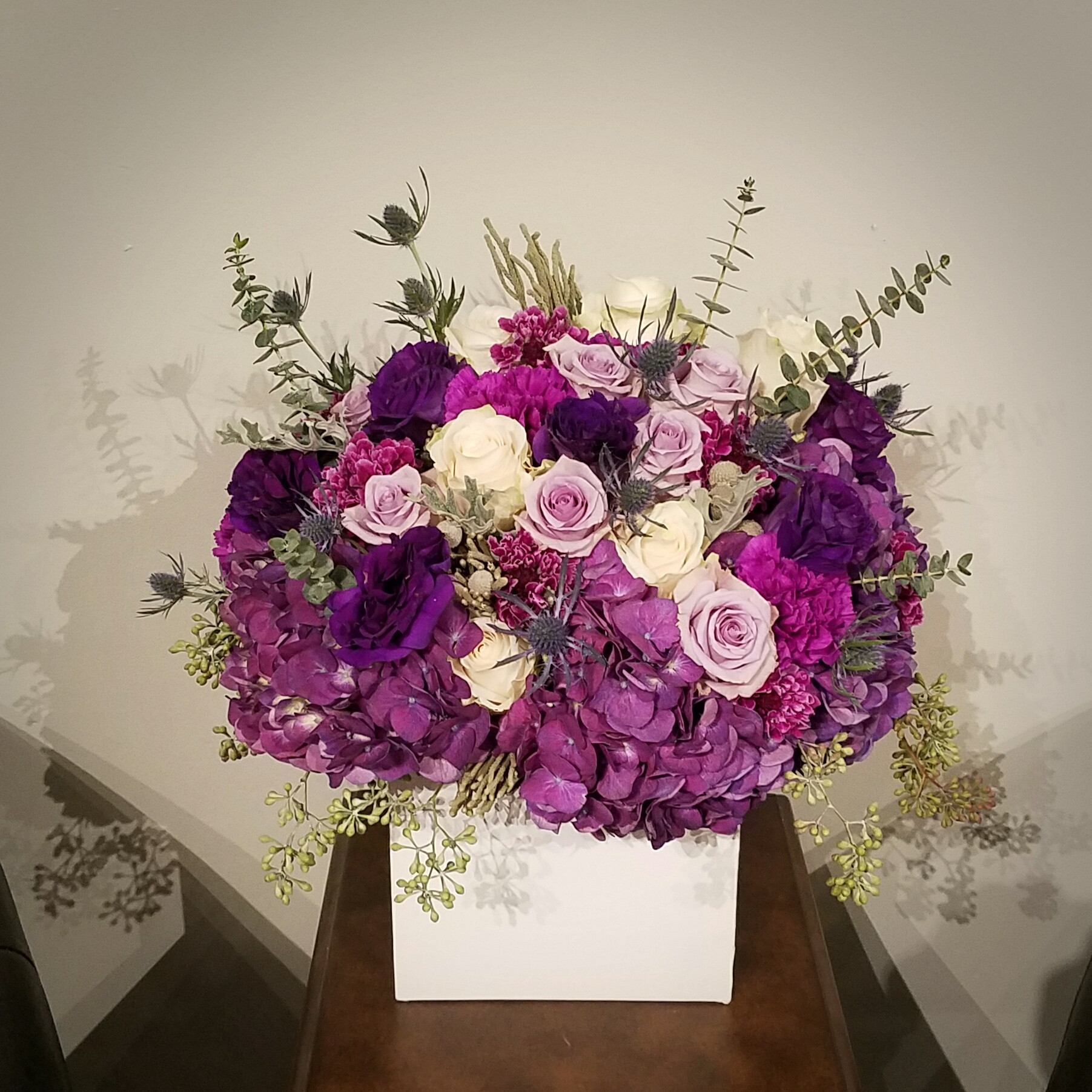 Overflowing Flower Box in Purples in Staten Island, NY | Wicked ...