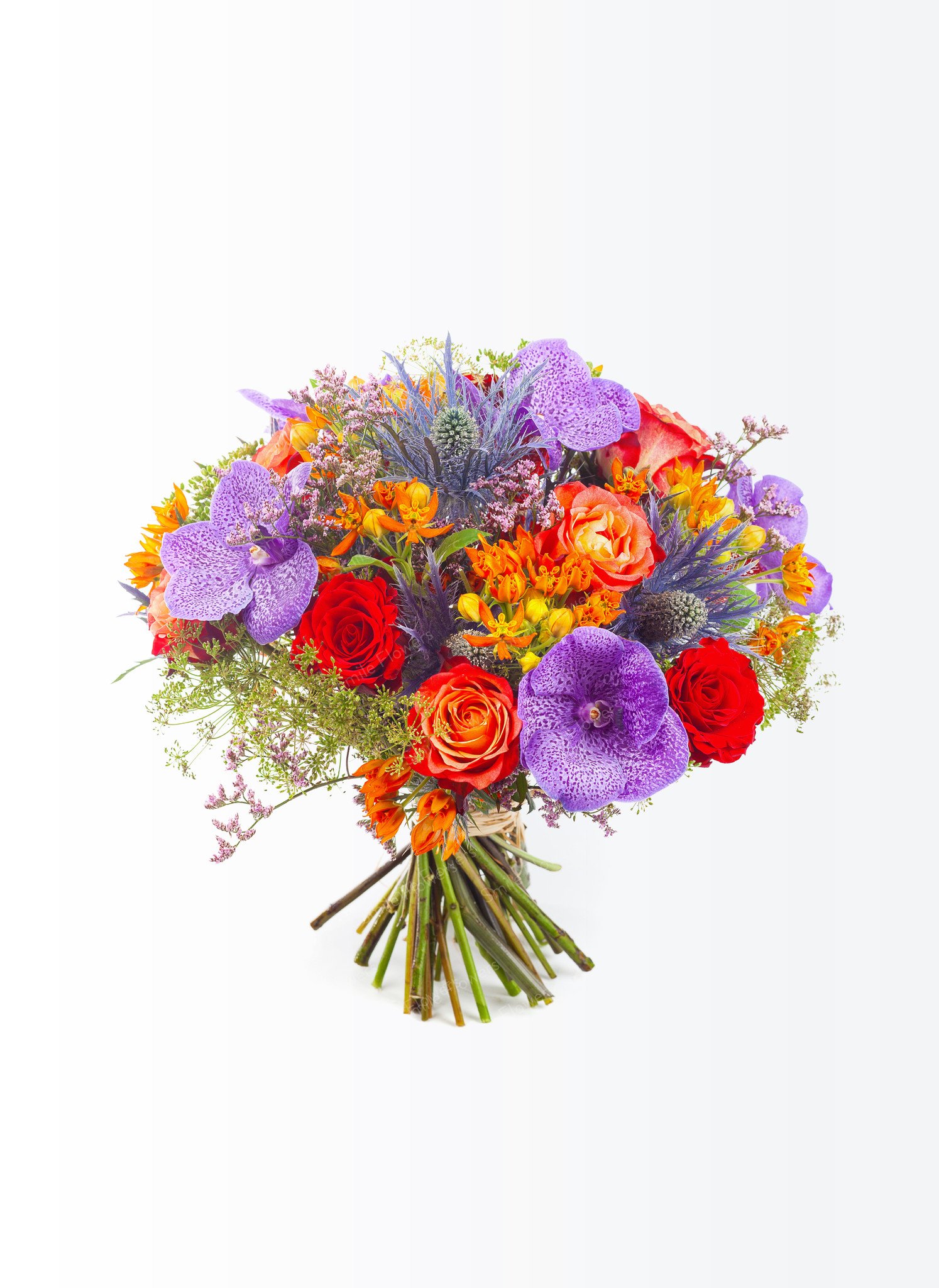 Bright flower bouquet with 