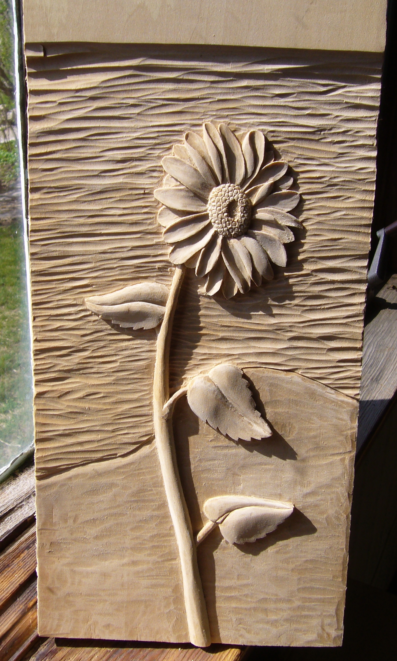 carving flower daisy | Learning to Carve