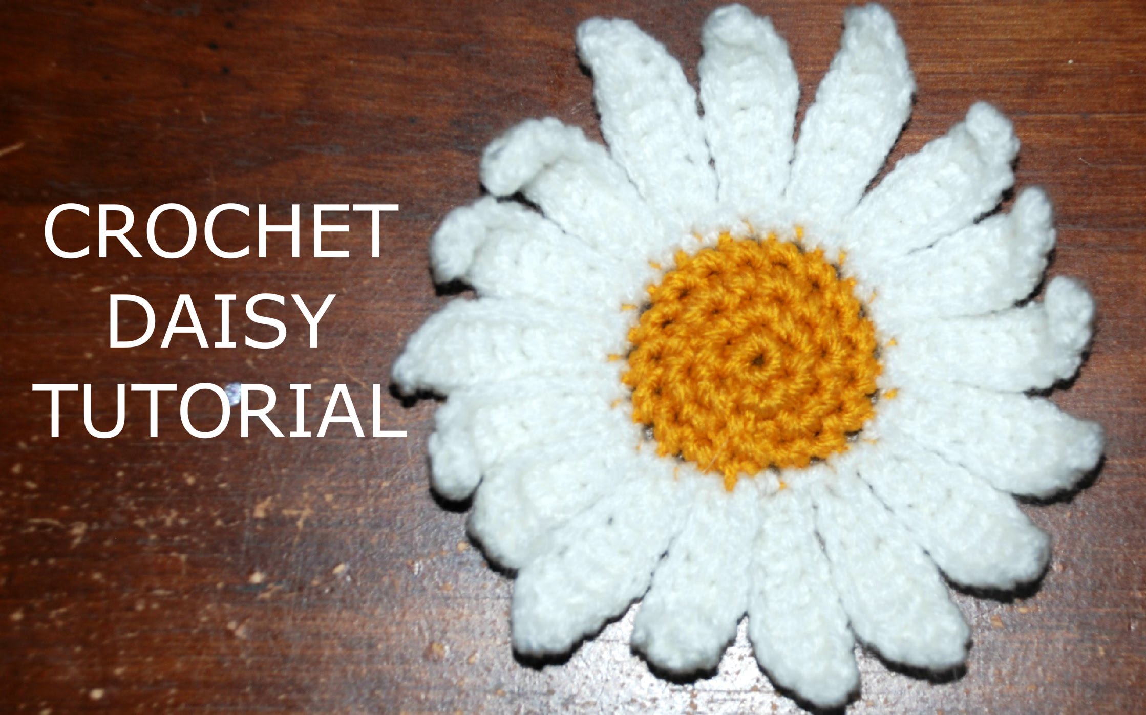 How to Crochet a Daisy Flower Part I - Crochet Jewel - YouTube
