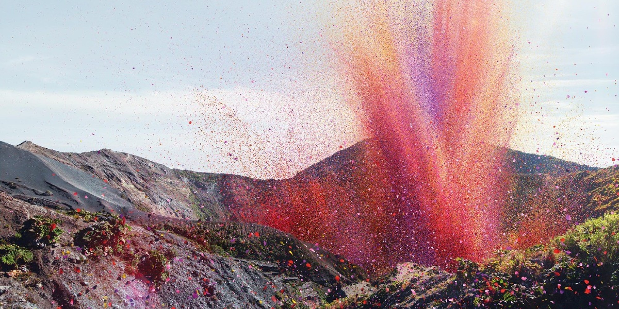 Flower Petals Explode Like A Volcano Over Town In Costa Rica (PHOTOS ...