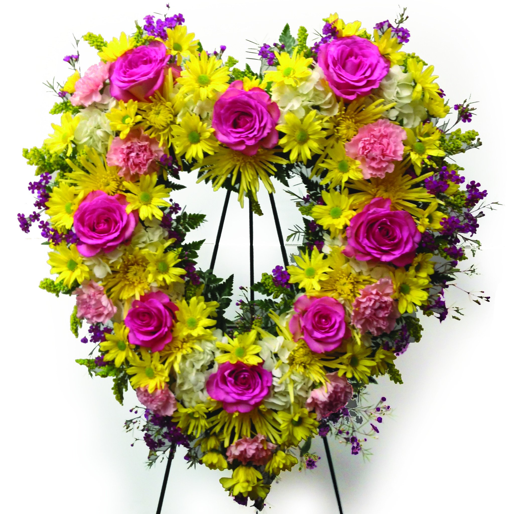 Flower Heart Wreath - Buffalo, NY Funeral Florist – Lipinoga Florist