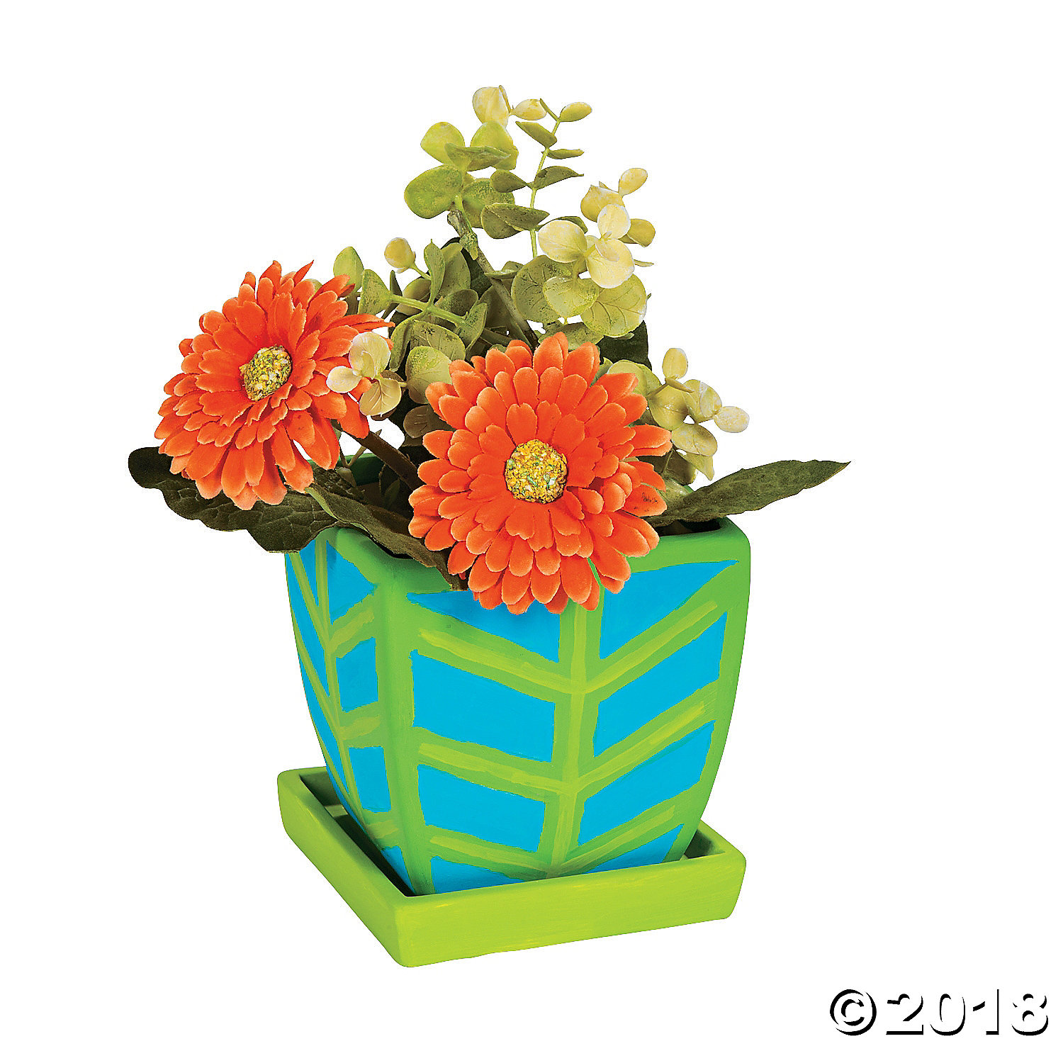 DIY Square Flowerpots
