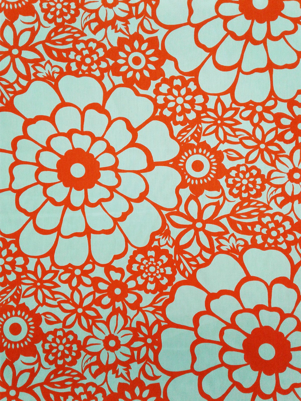 FLOWER POWER ORANGE | Forsyth Fabrics
