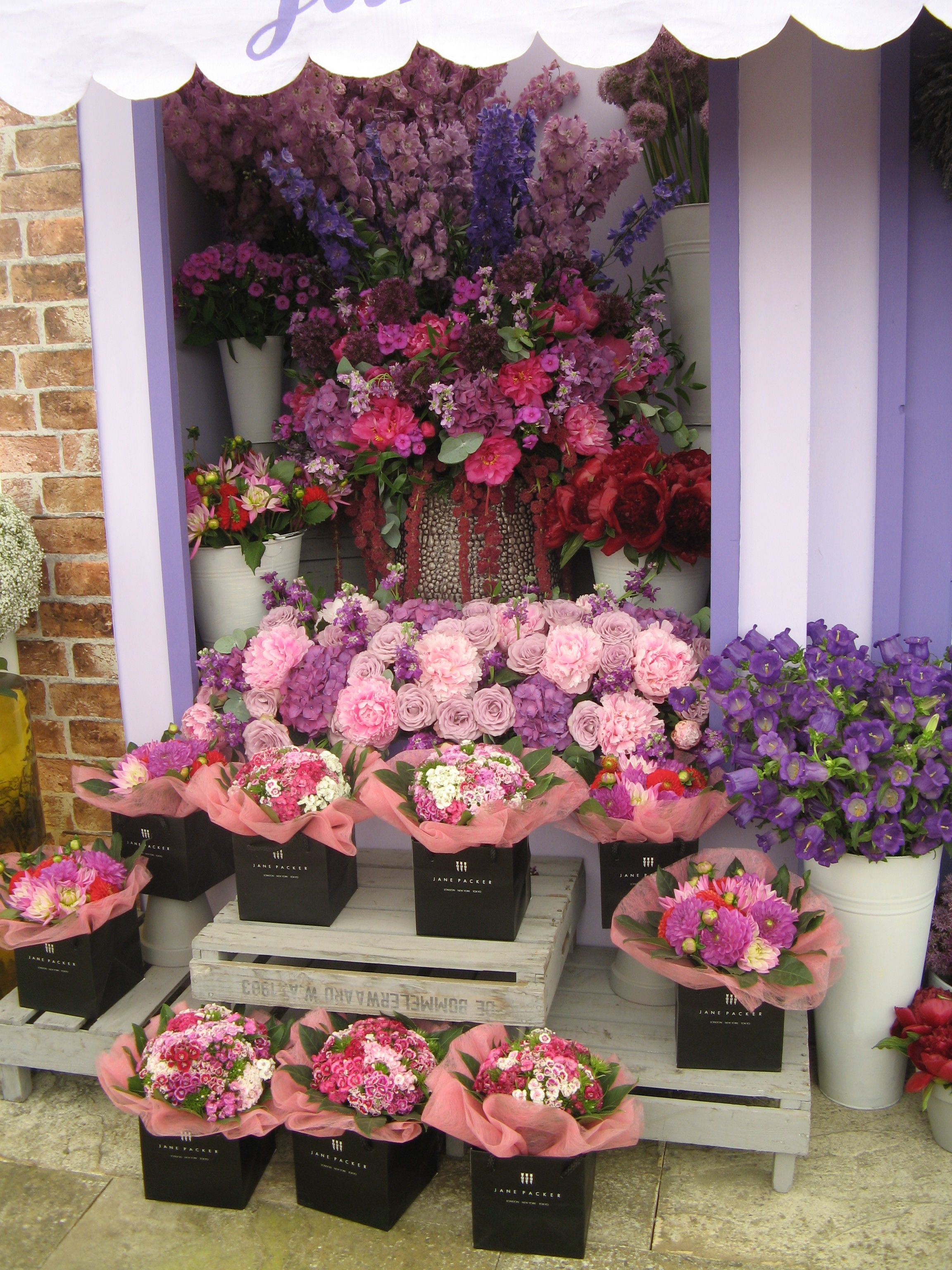 Vintage flower shop display by Jenny Packham - Hampton Court Flower ...