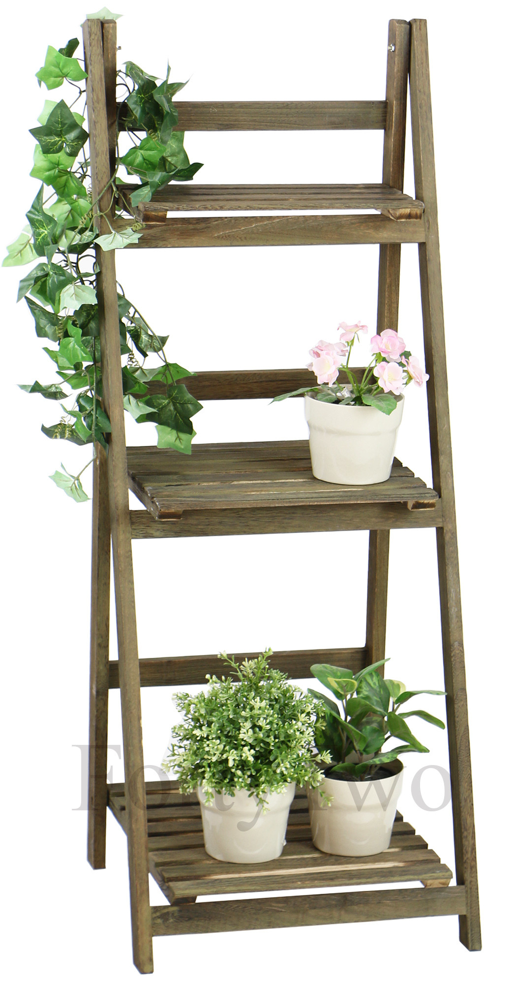 Rosea Foldable 3 Tier Flower Stand Brown | Furniture & Home Décor ...