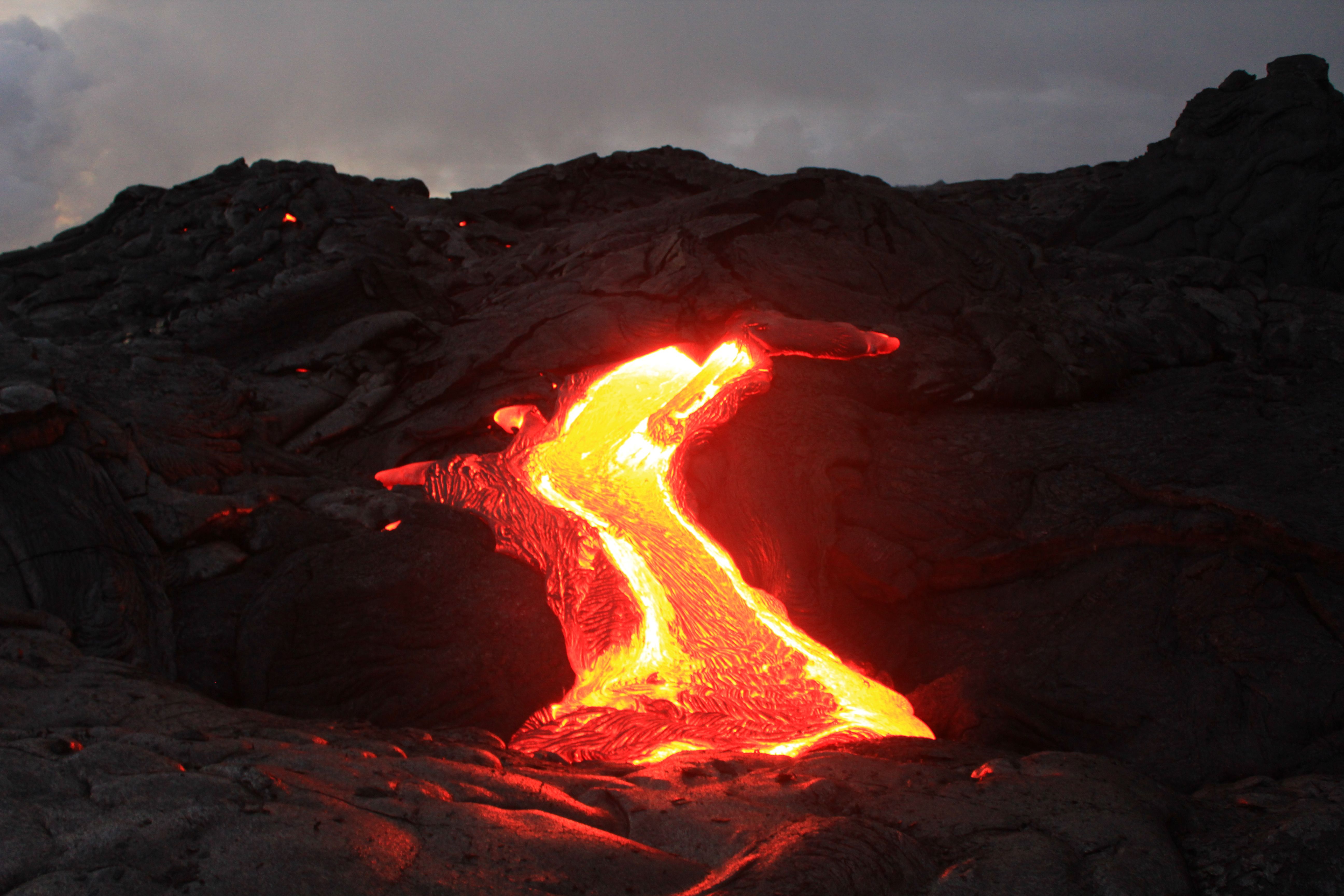Flowing volcano photo