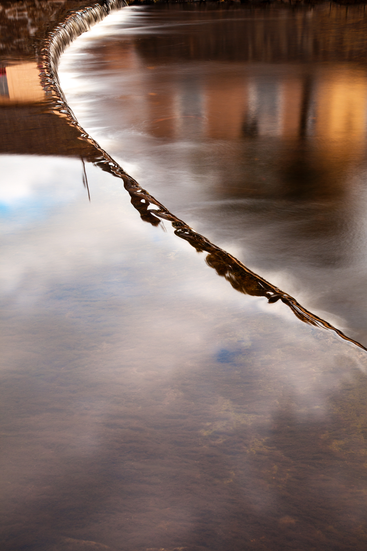 Flowing water abstract photo