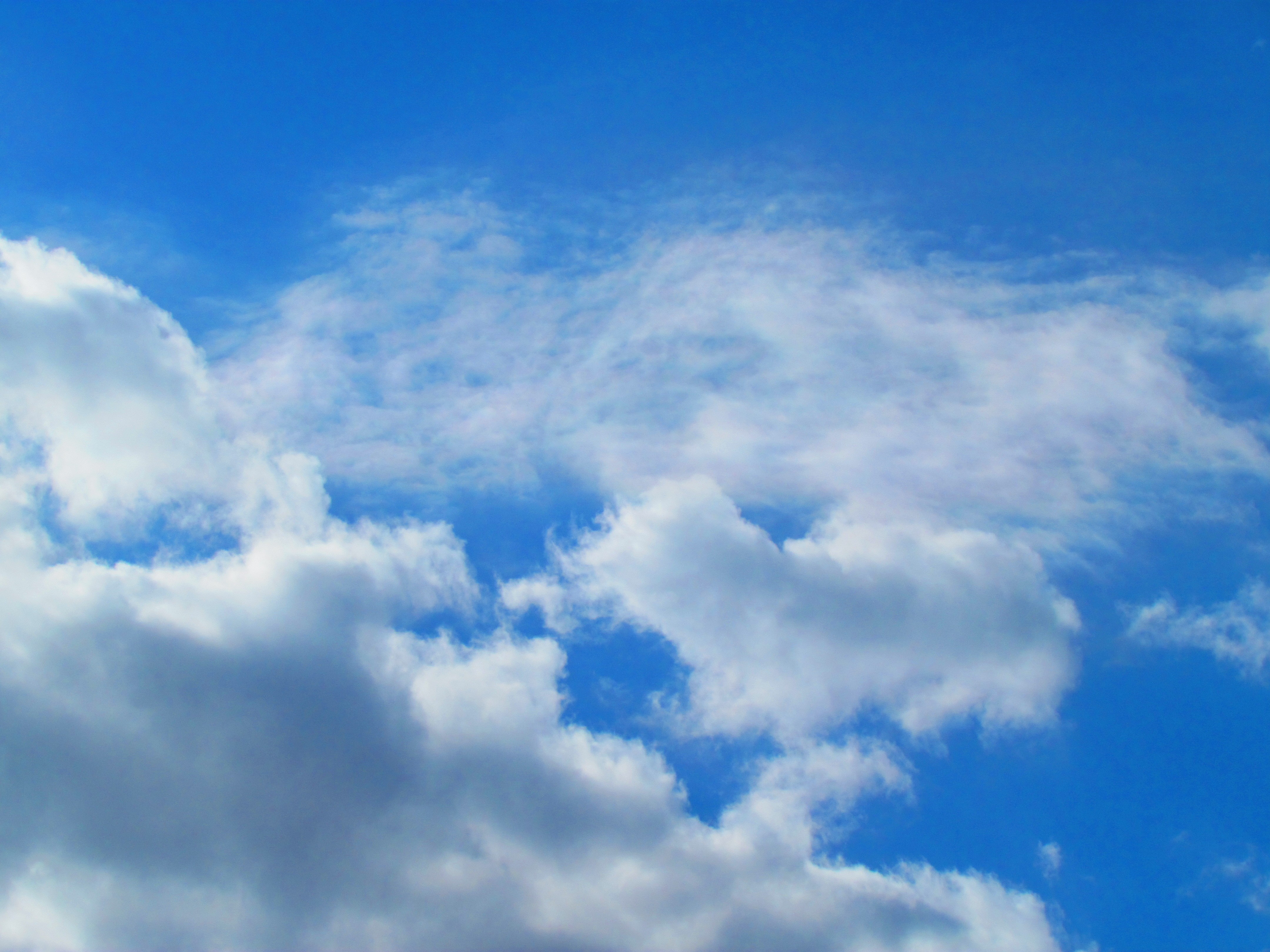 Sky: Fluffy Clouds Scattered White Sky Background Hd Free for HD 16 ...