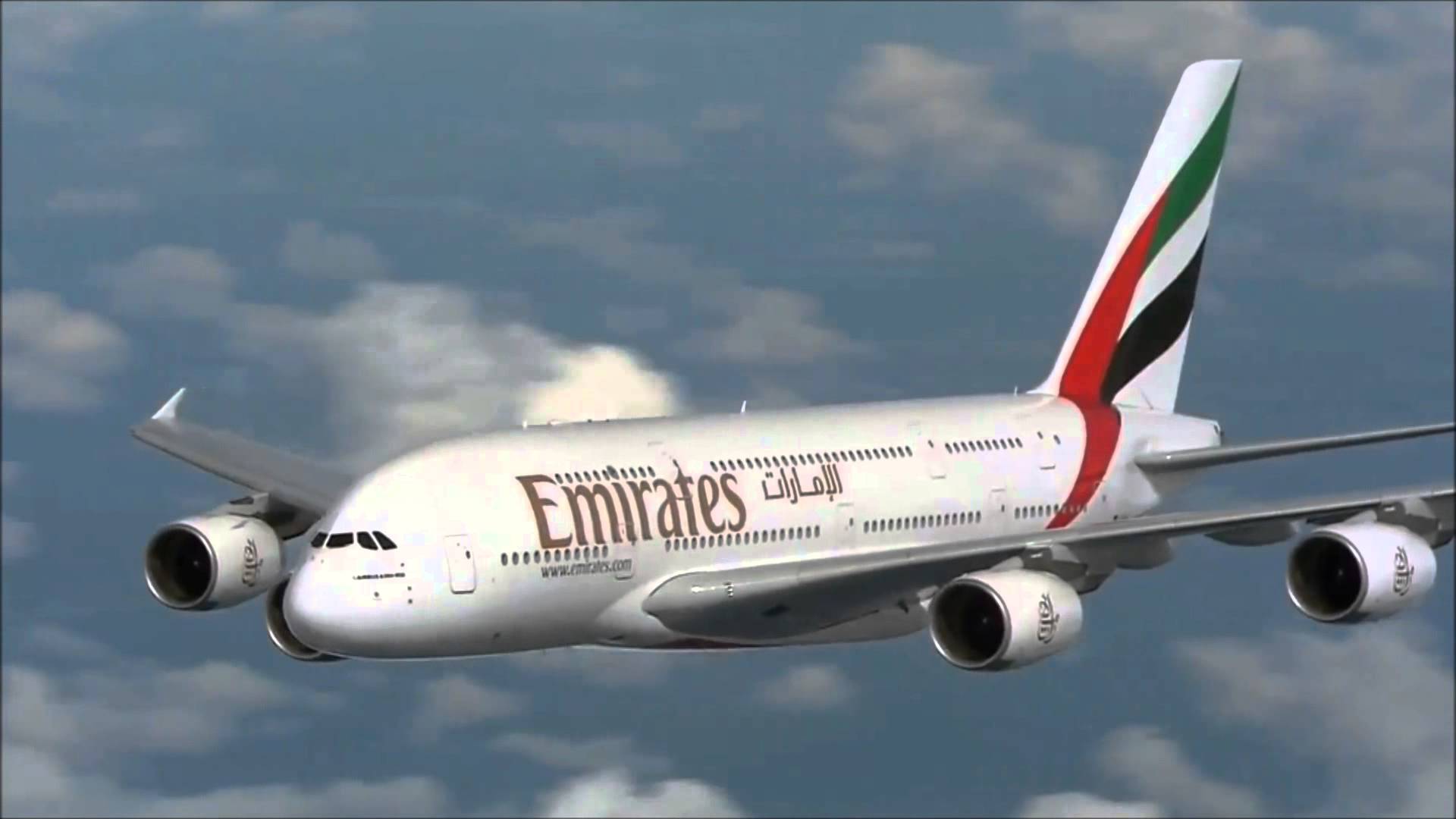Emirates Airlines Video Airbus A380-800 Air to Air Flying in the Sky ...