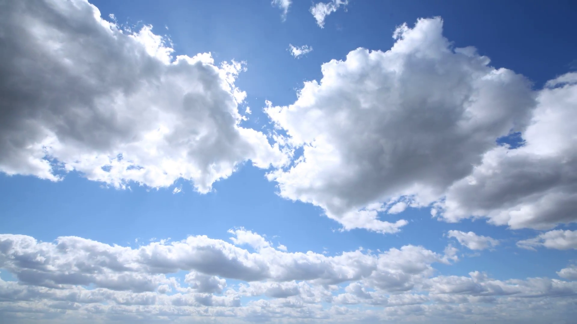 Clouds fly on blue sky in sunny weather, time lapse Stock Video ...
