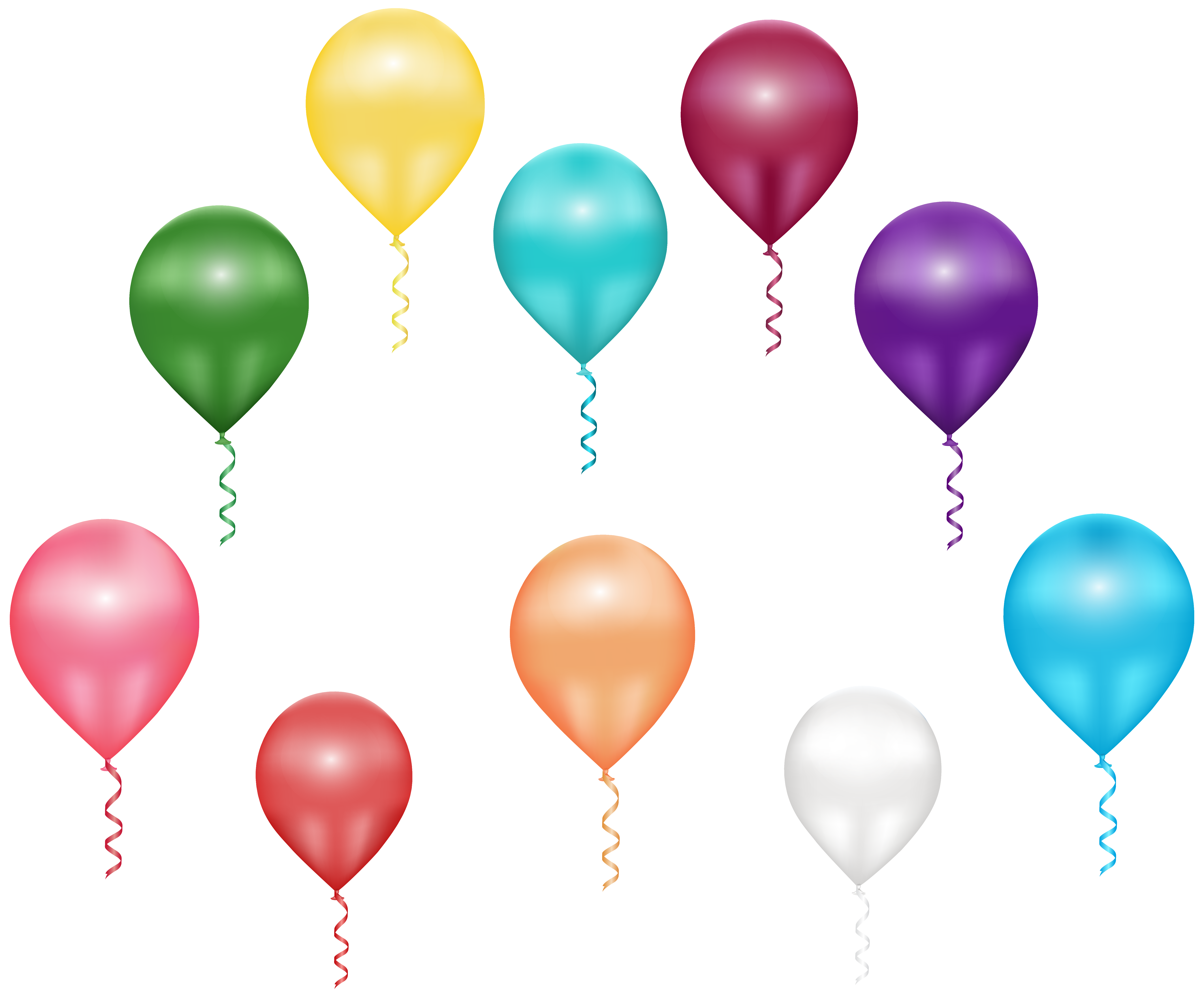 Flying Balloons PNG Clip Art Image | Gallery Yopriceville - High ...