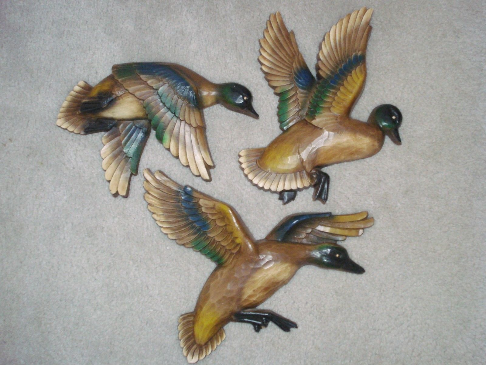 Syroco Wall Plaques Set of 3 Flying Ducks | eBay | HOMCO, SYRACUSE ...