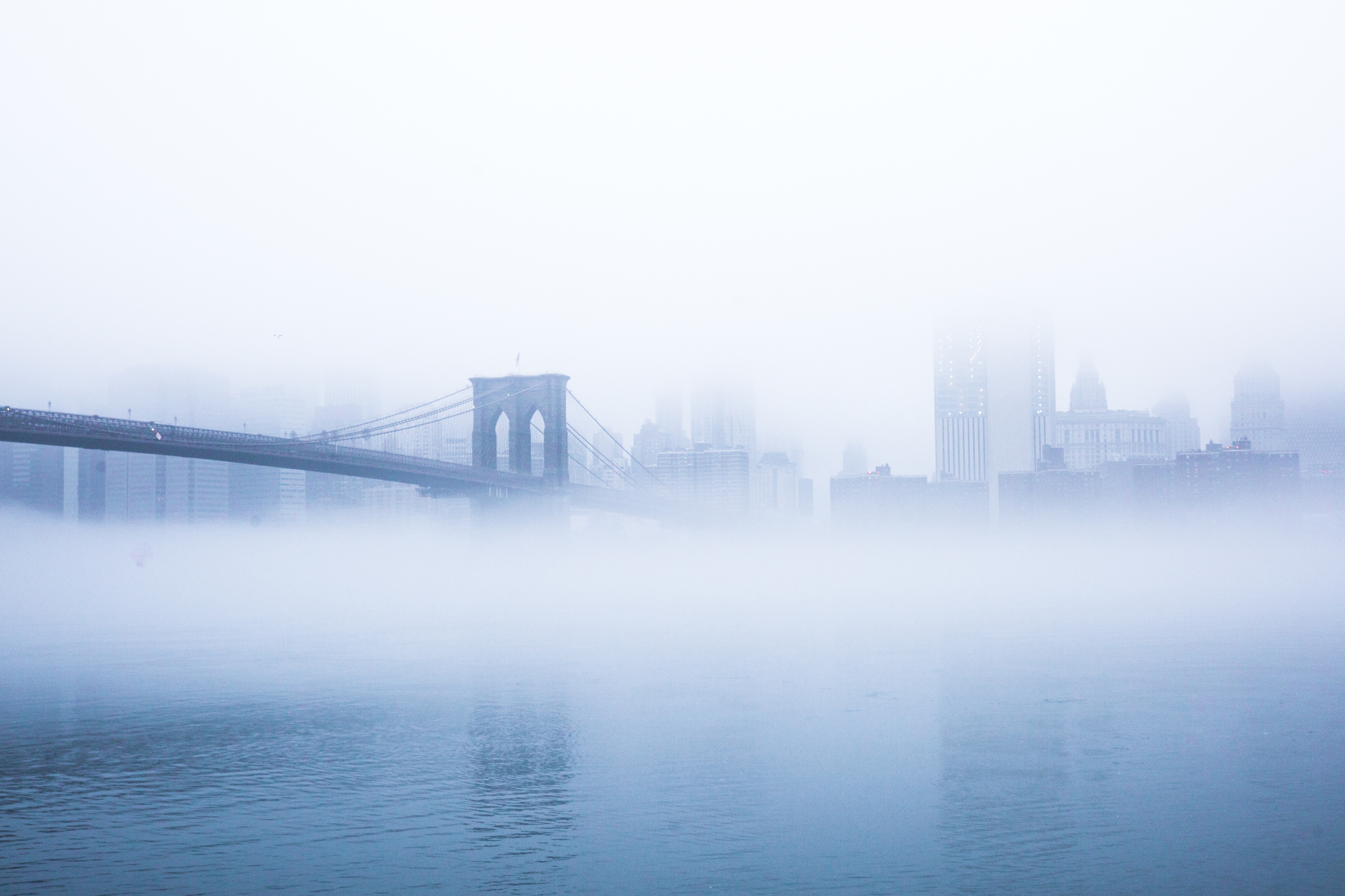 Foggy Fall Day in New York (Brooklyn Bridge) |