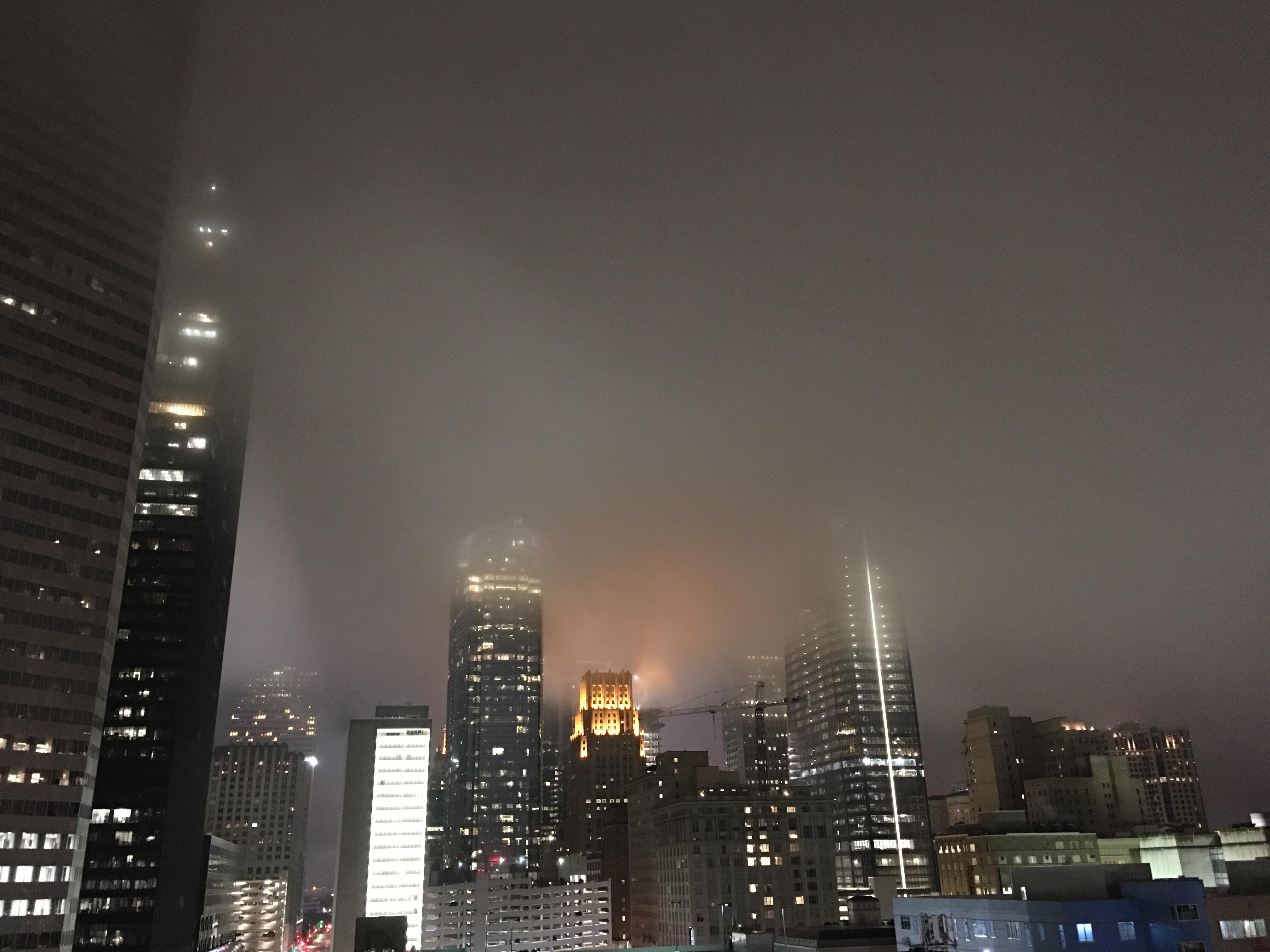 Foggy downtown Houston. : FoggyPics