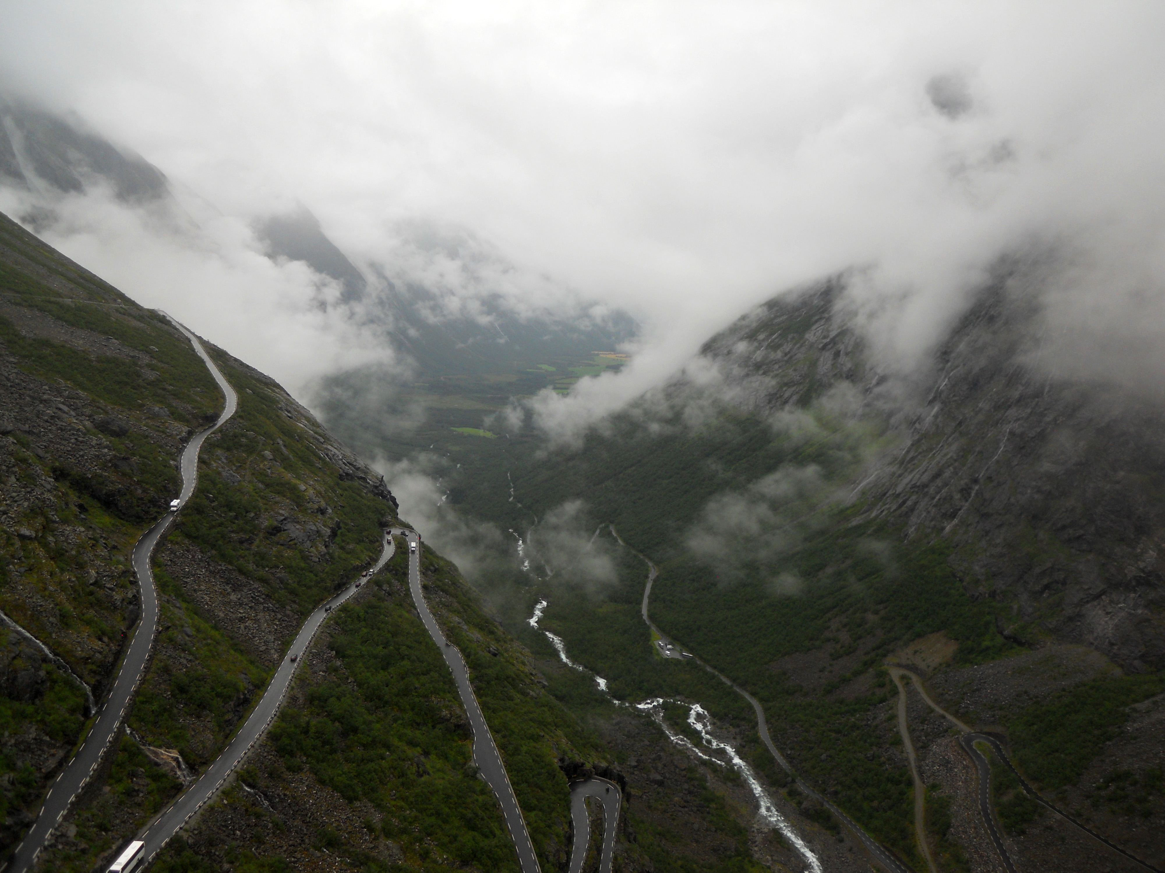 Foggy Mountain Roads in Norway image - Free stock photo - Public ...