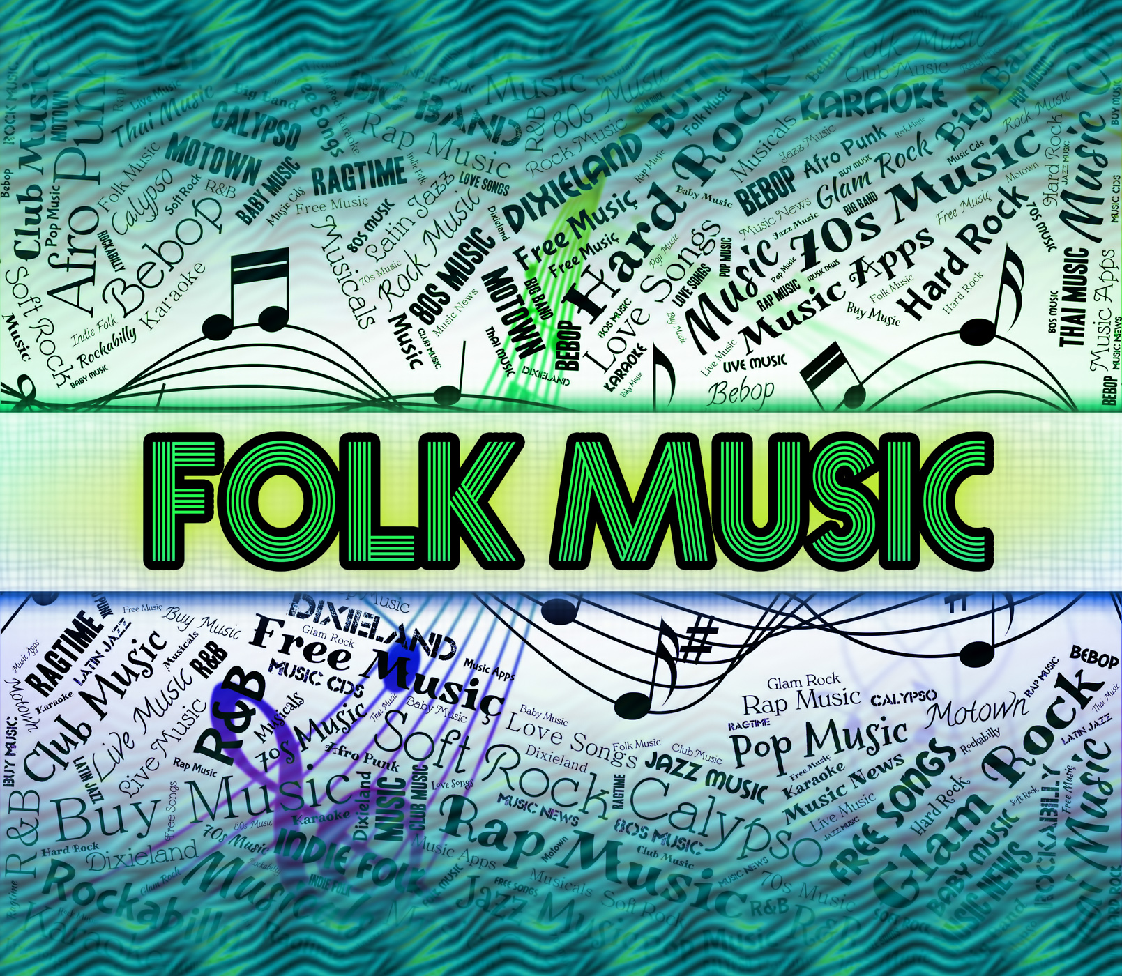 Folk music shows sound tracks and balladry photo