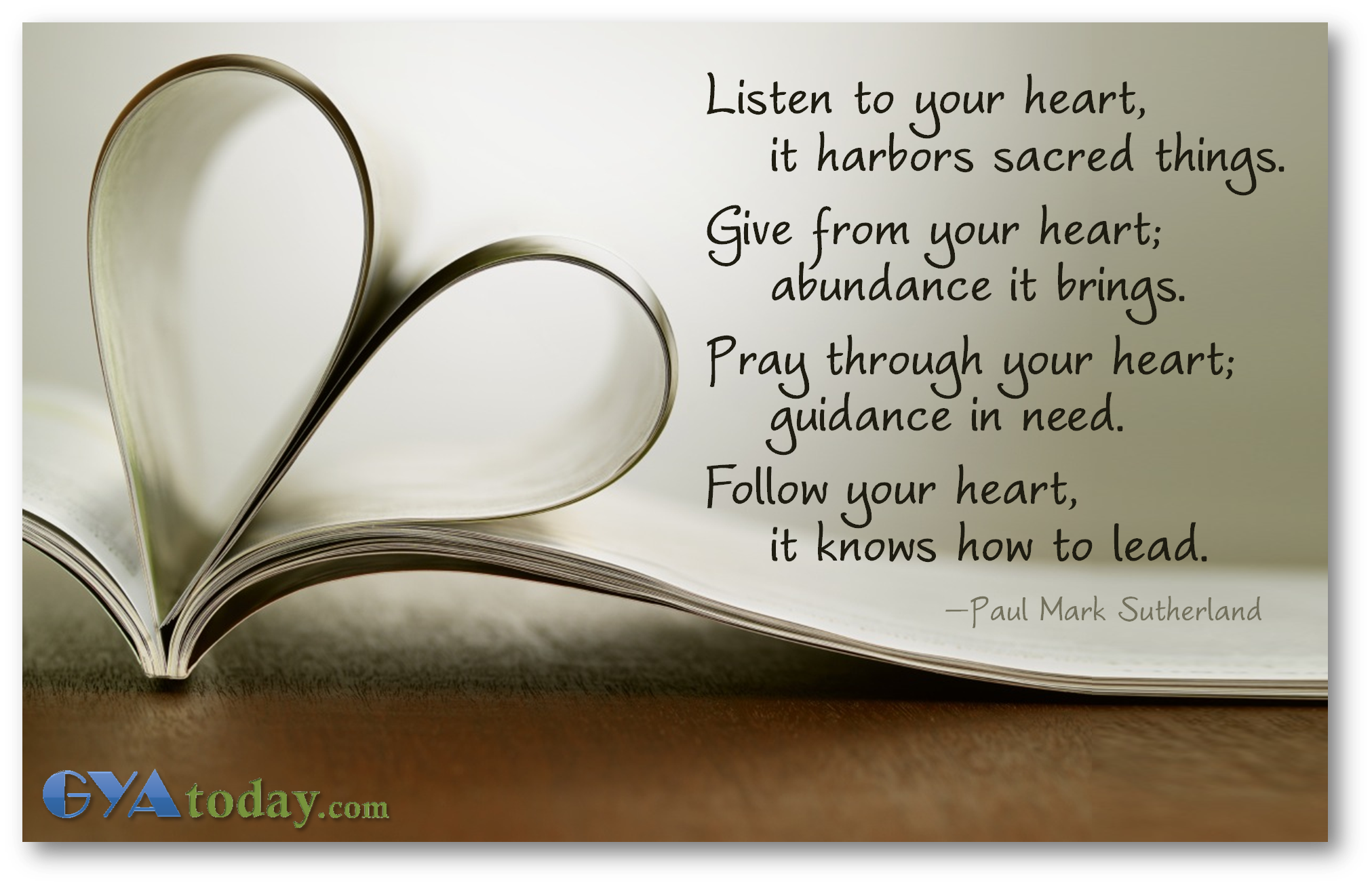Follow Your Heart | GYA today
