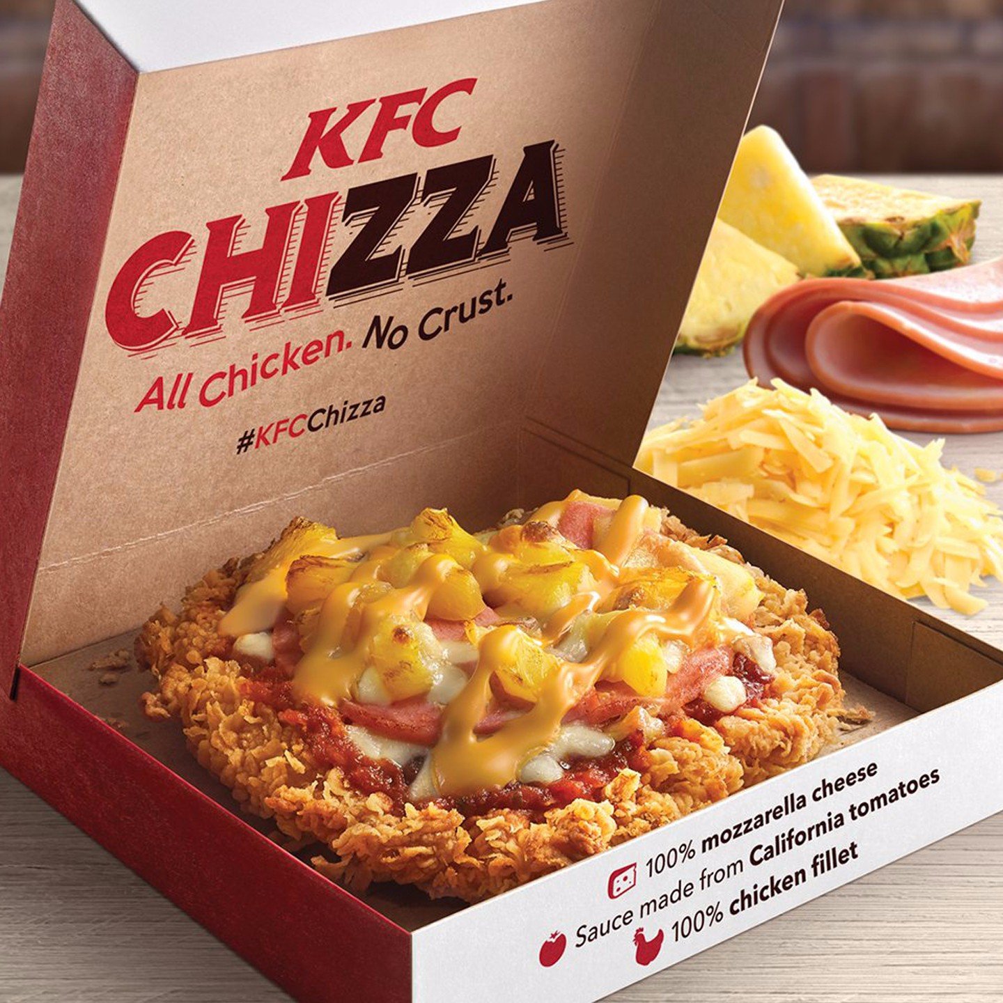 KFC Fried Chicken Pizza | POPSUGAR Food
