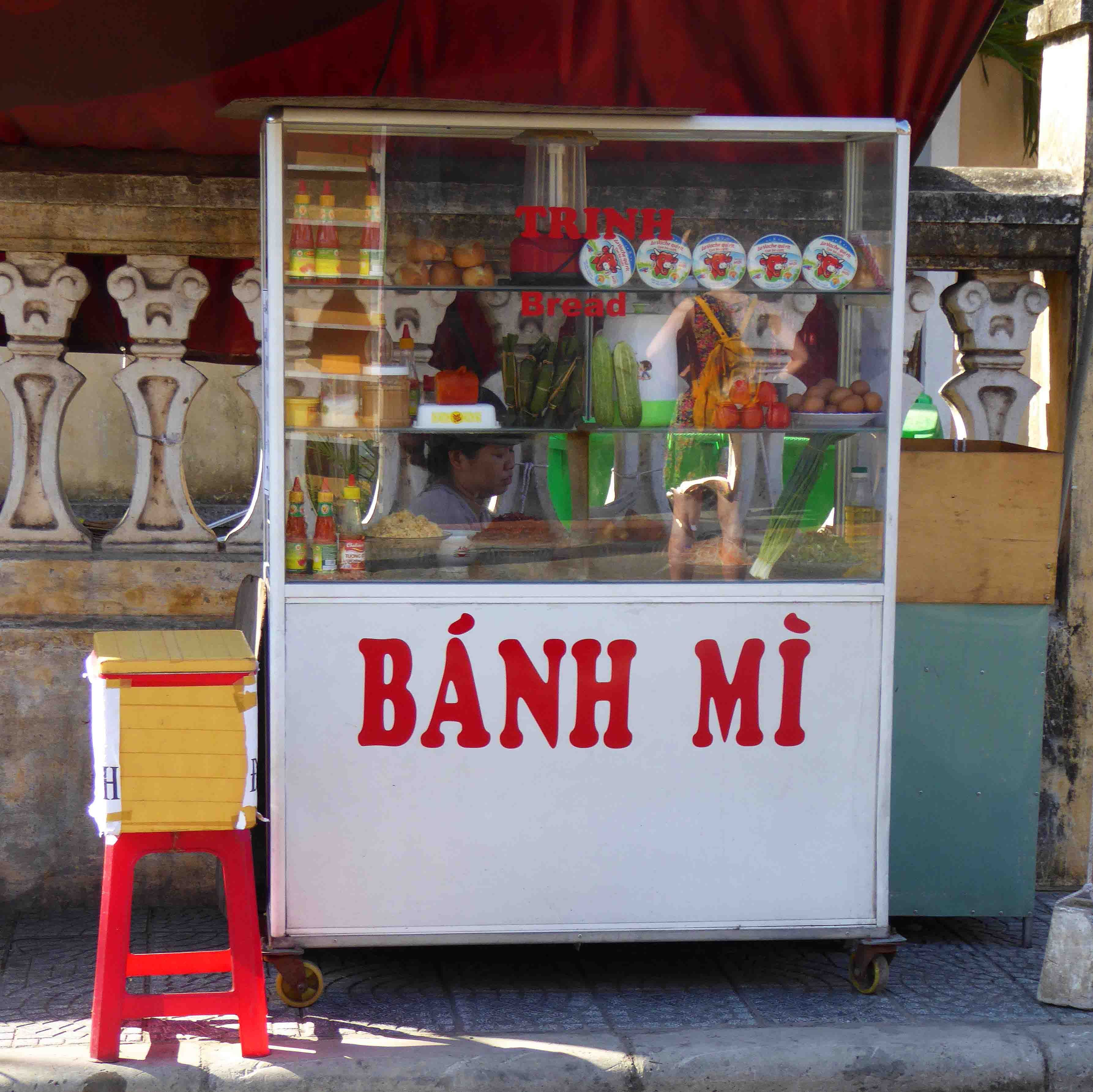 Banh mi street food stall in Hoi An, Vietnam | Vietnam | Pinterest ...